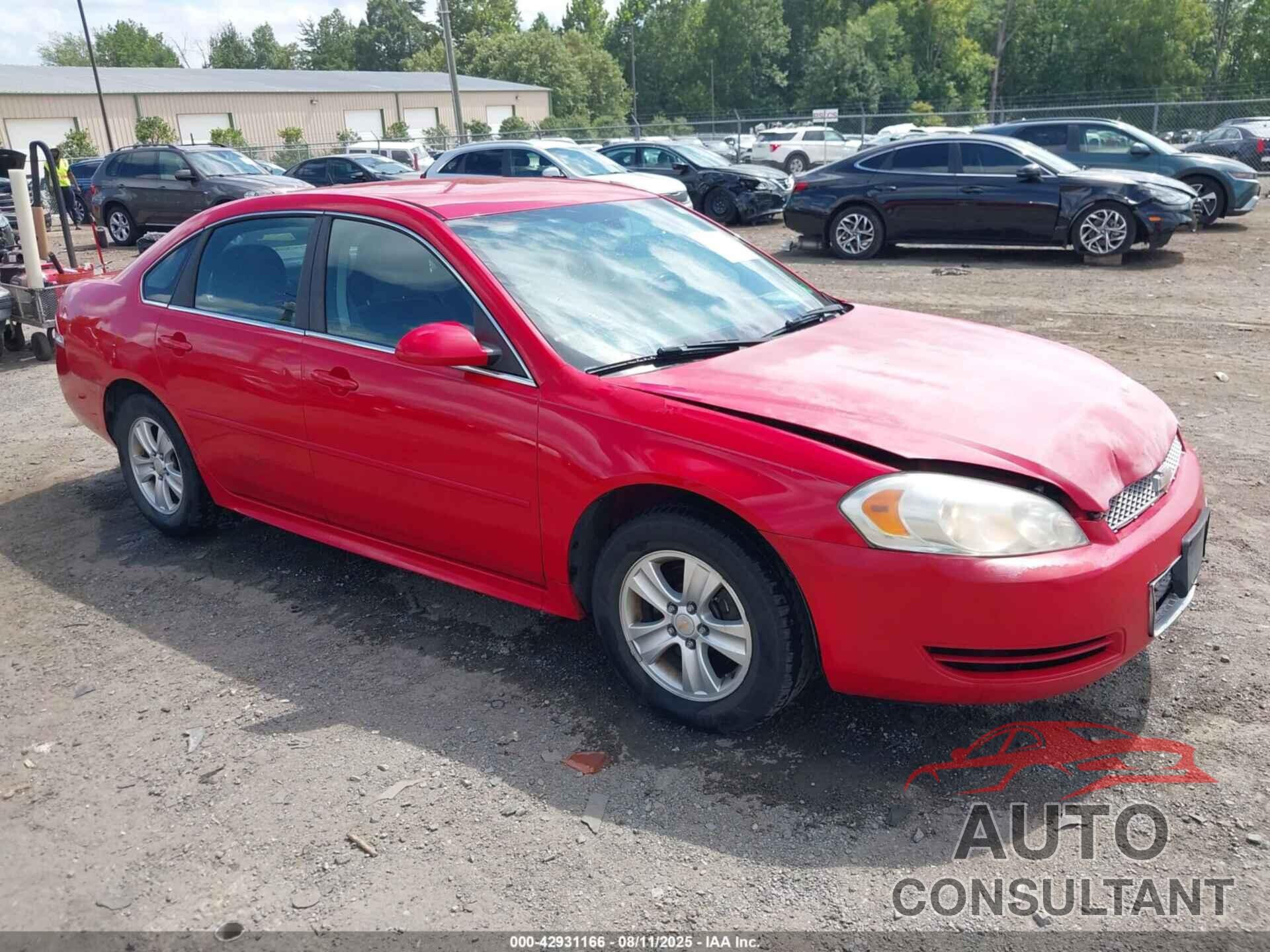 CHEVROLET IMPALA 2013 - 2G1WF5E38D1150420