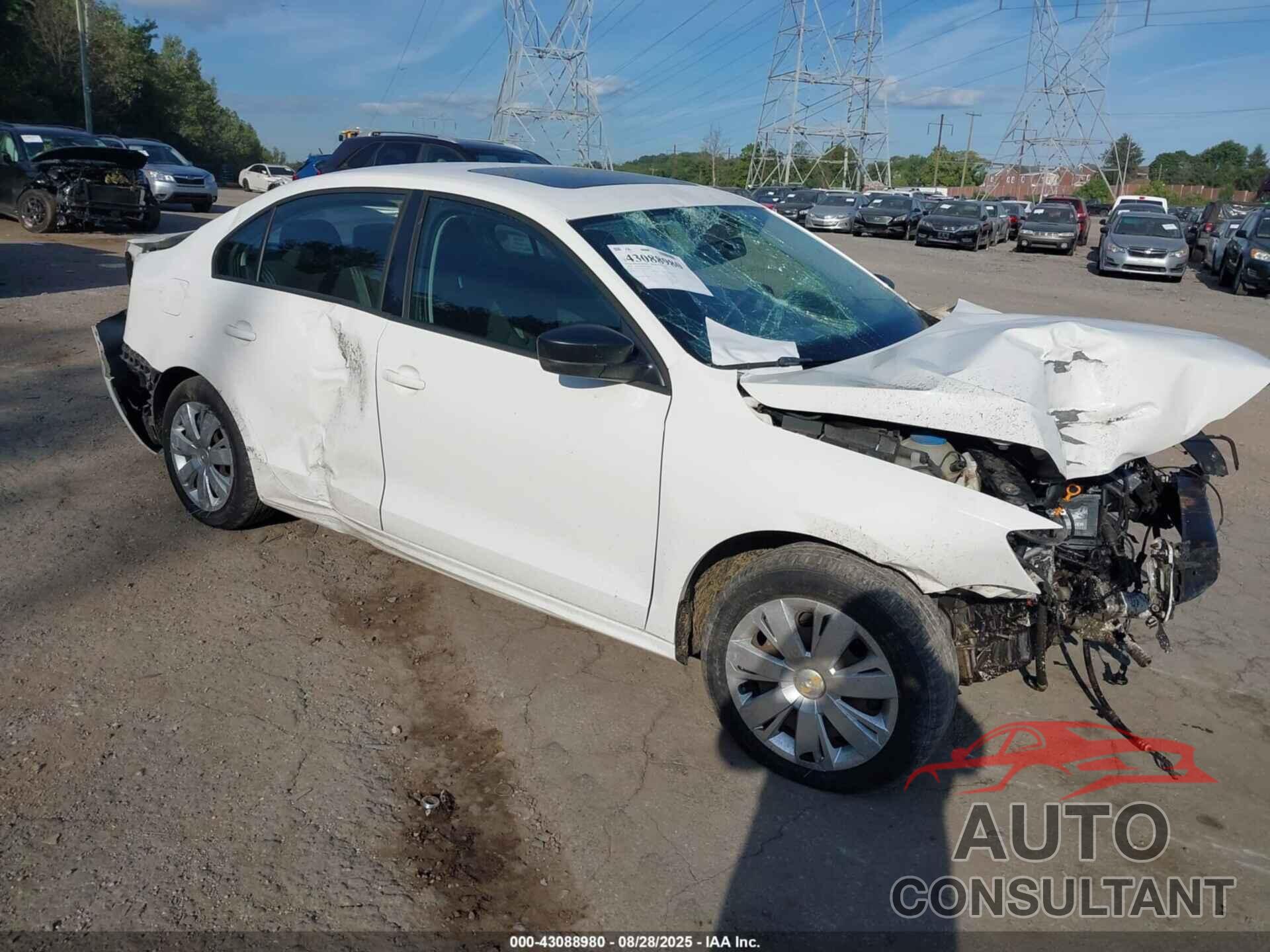VOLKSWAGEN JETTA 2012 - 3VW1K7AJ6CM348365