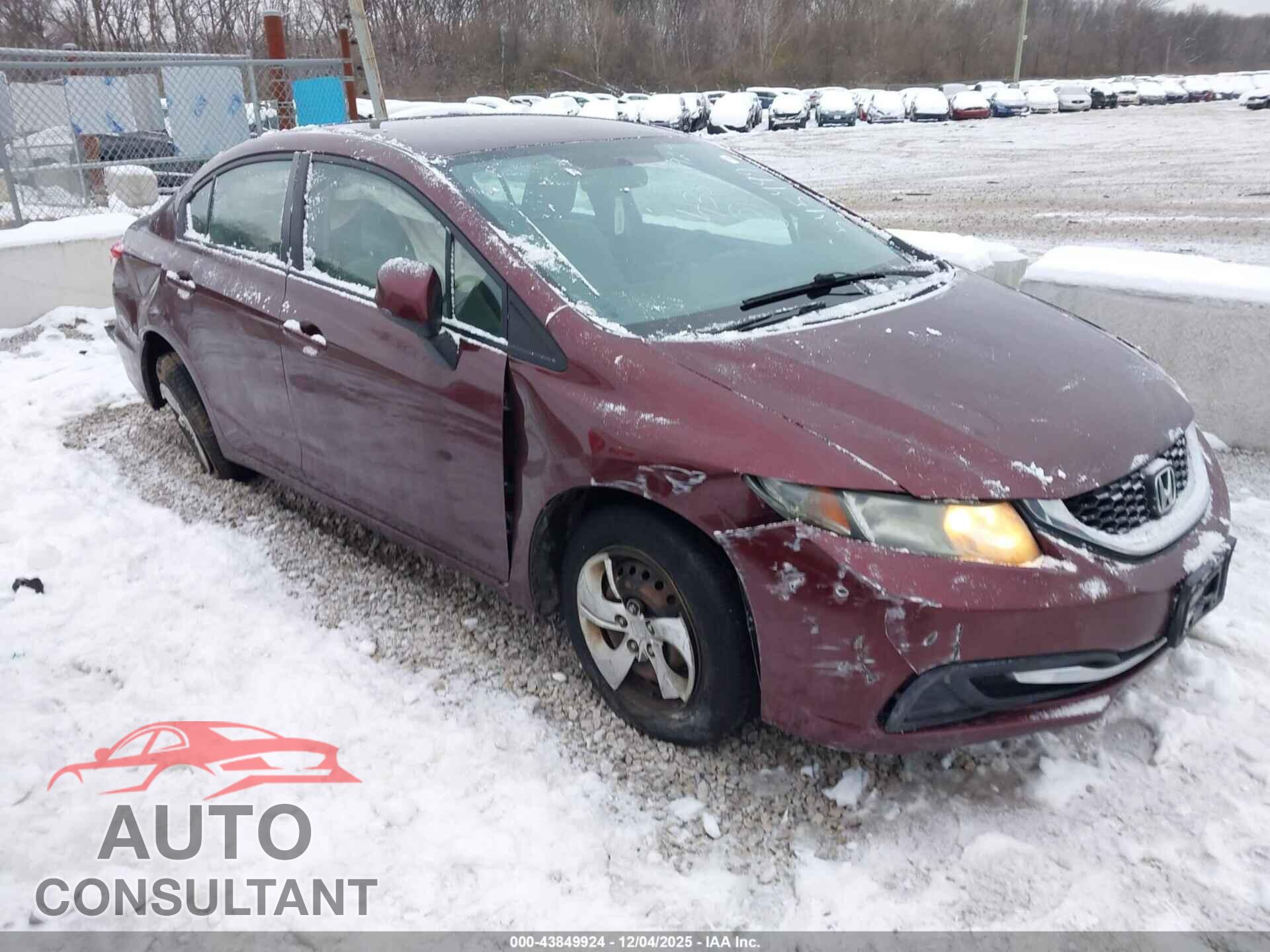 HONDA CIVIC 2013 - 2HGFB2F53DH545499