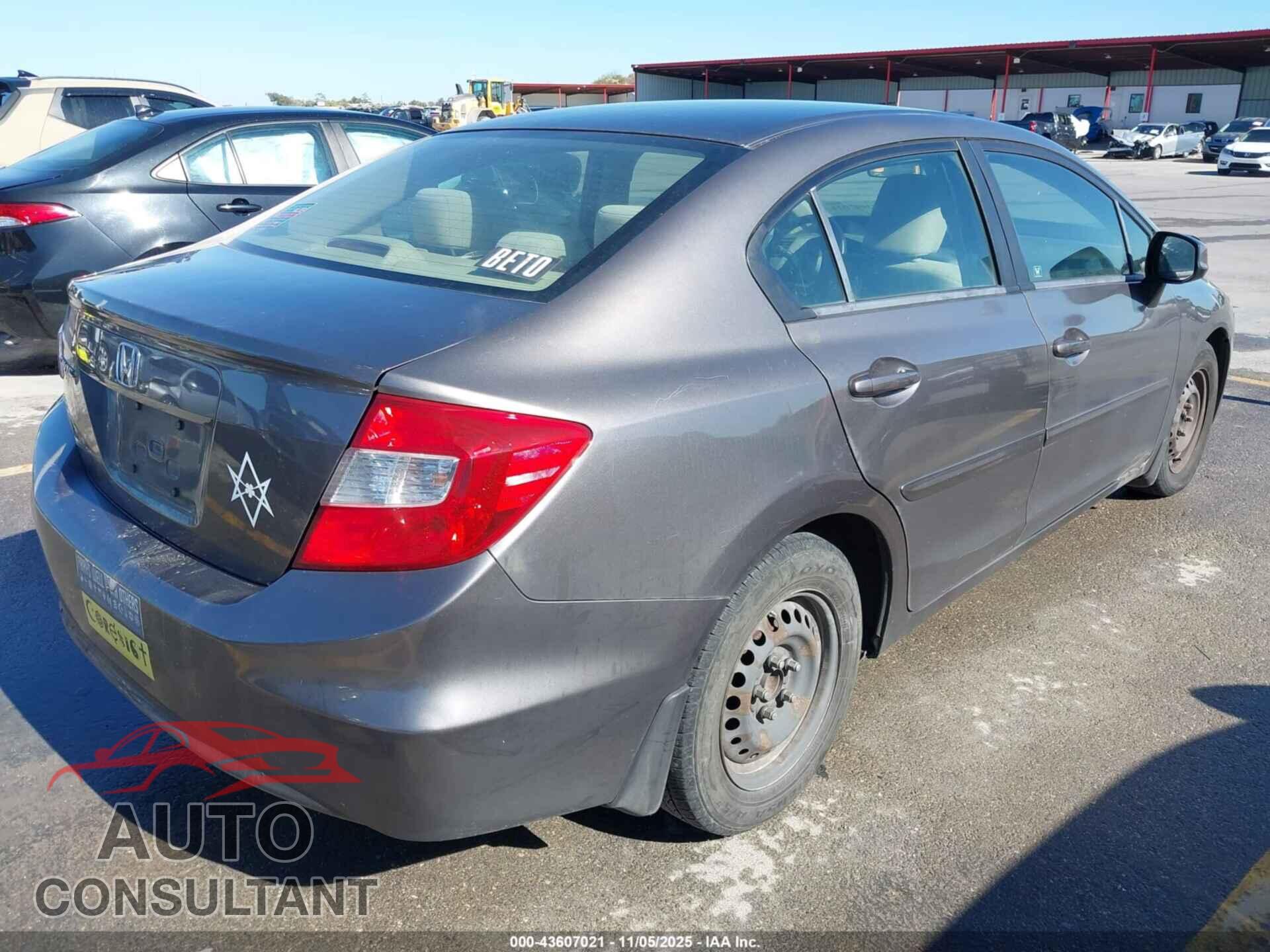 HONDA CIVIC 2012 - JHMFB2F50CS003443