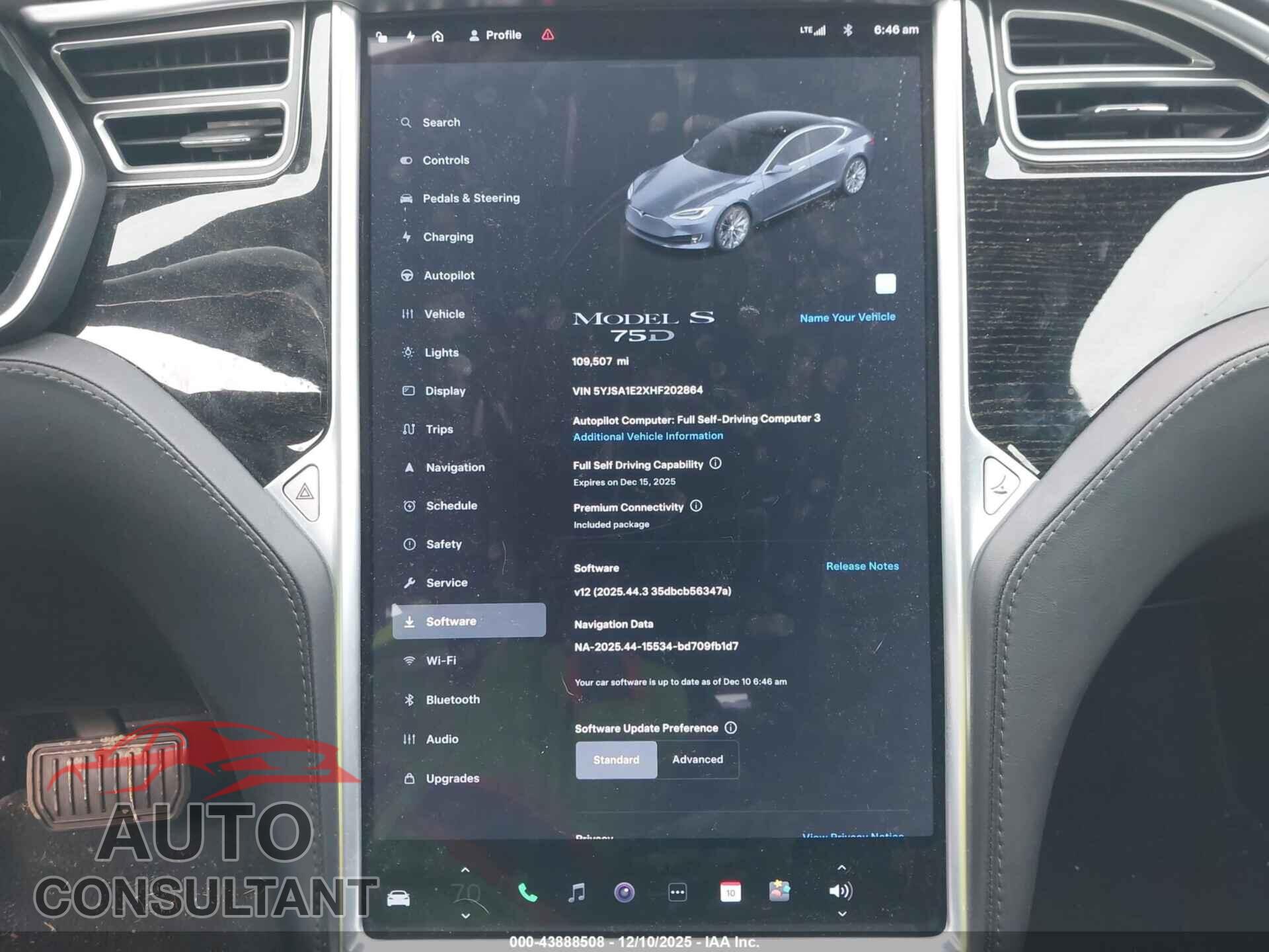 TESLA MODEL S 2017 - 5YJSA1E2XHF202864