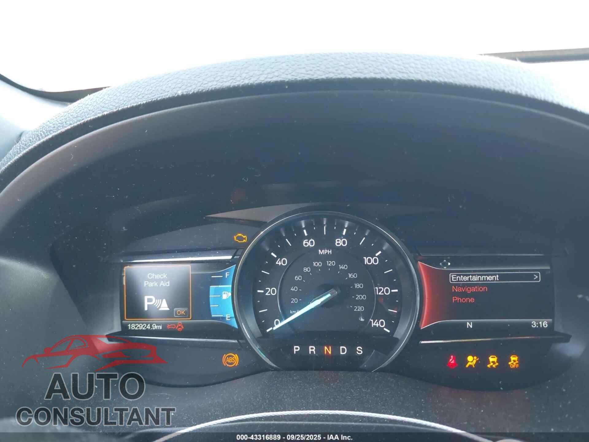 FORD EXPLORER 2017 - 1FM5K8D88HGD42809
