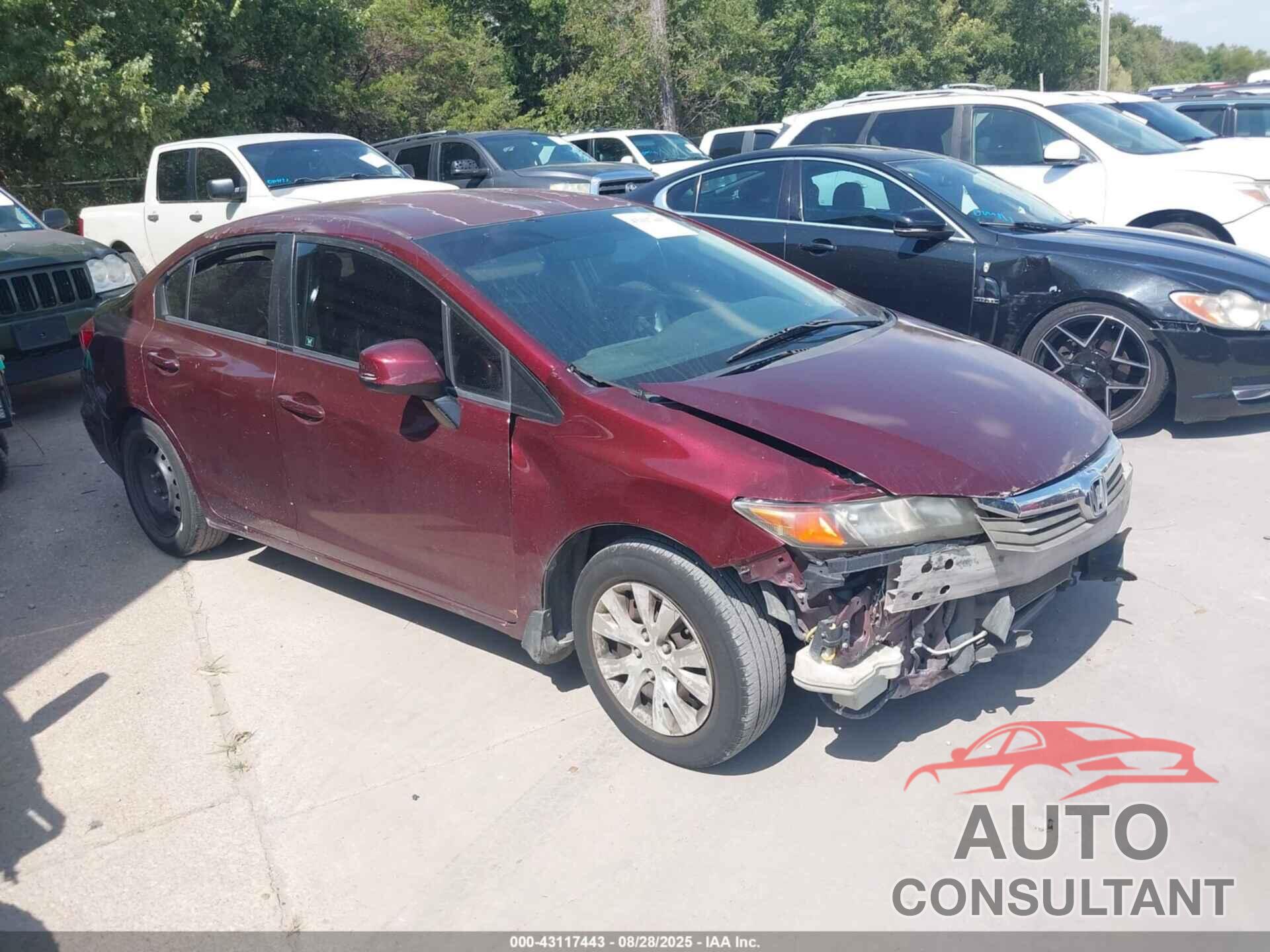 HONDA CIVIC 2012 - 2HGFB2F52CH565001