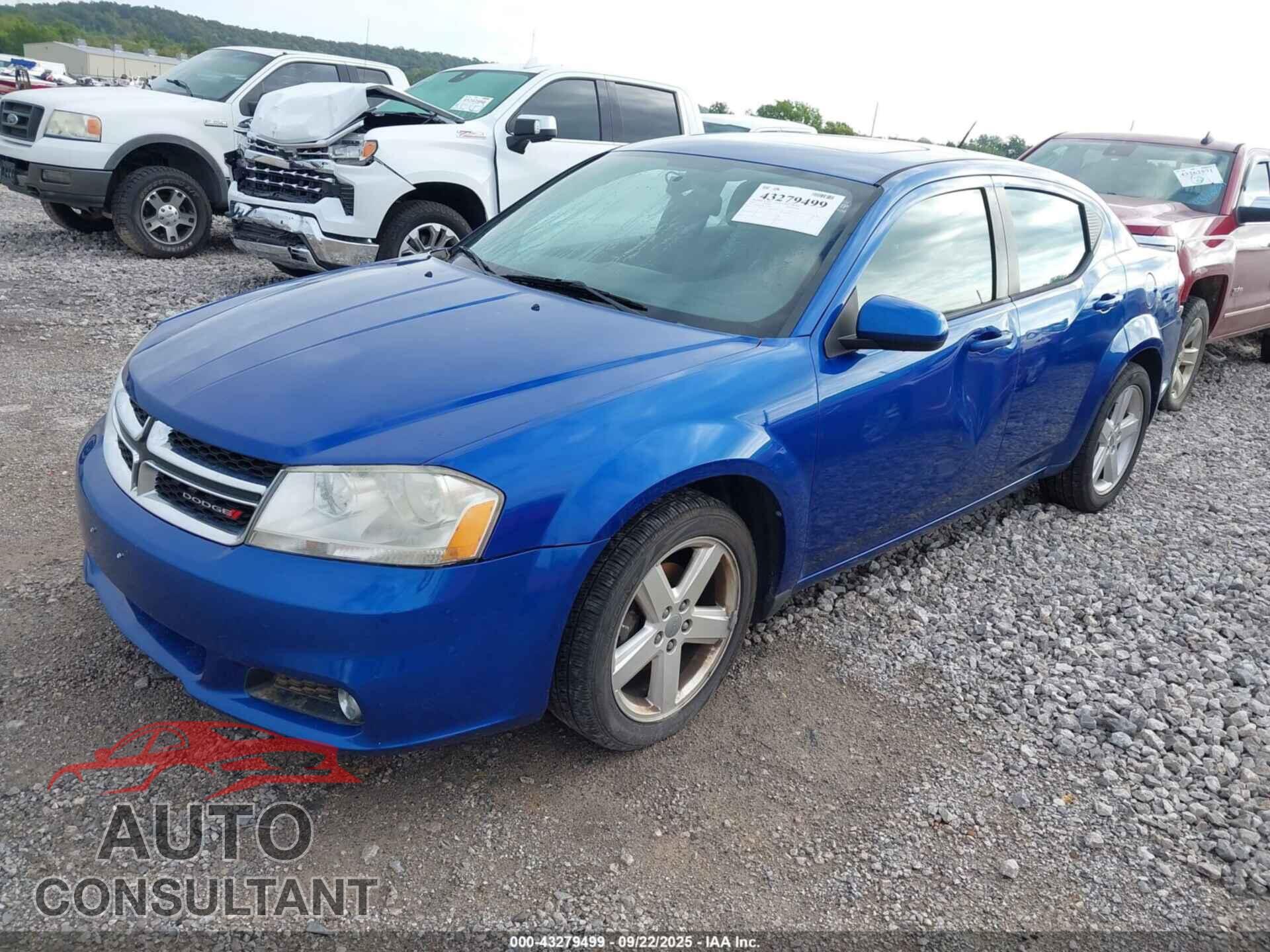 DODGE AVENGER 2013 - 1C3CDZCB8DN544018