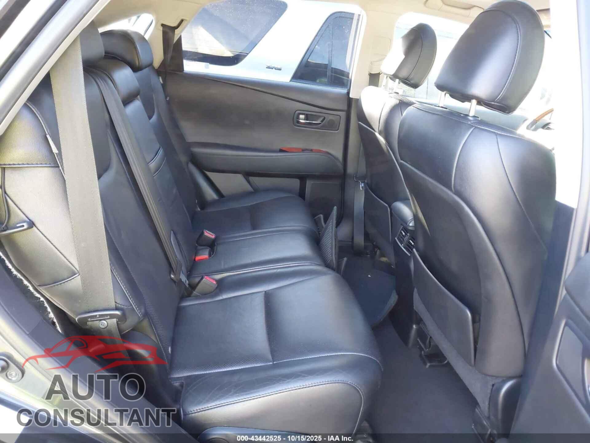 LEXUS RX 350 2010 - 2T2BK1BA8AC061663