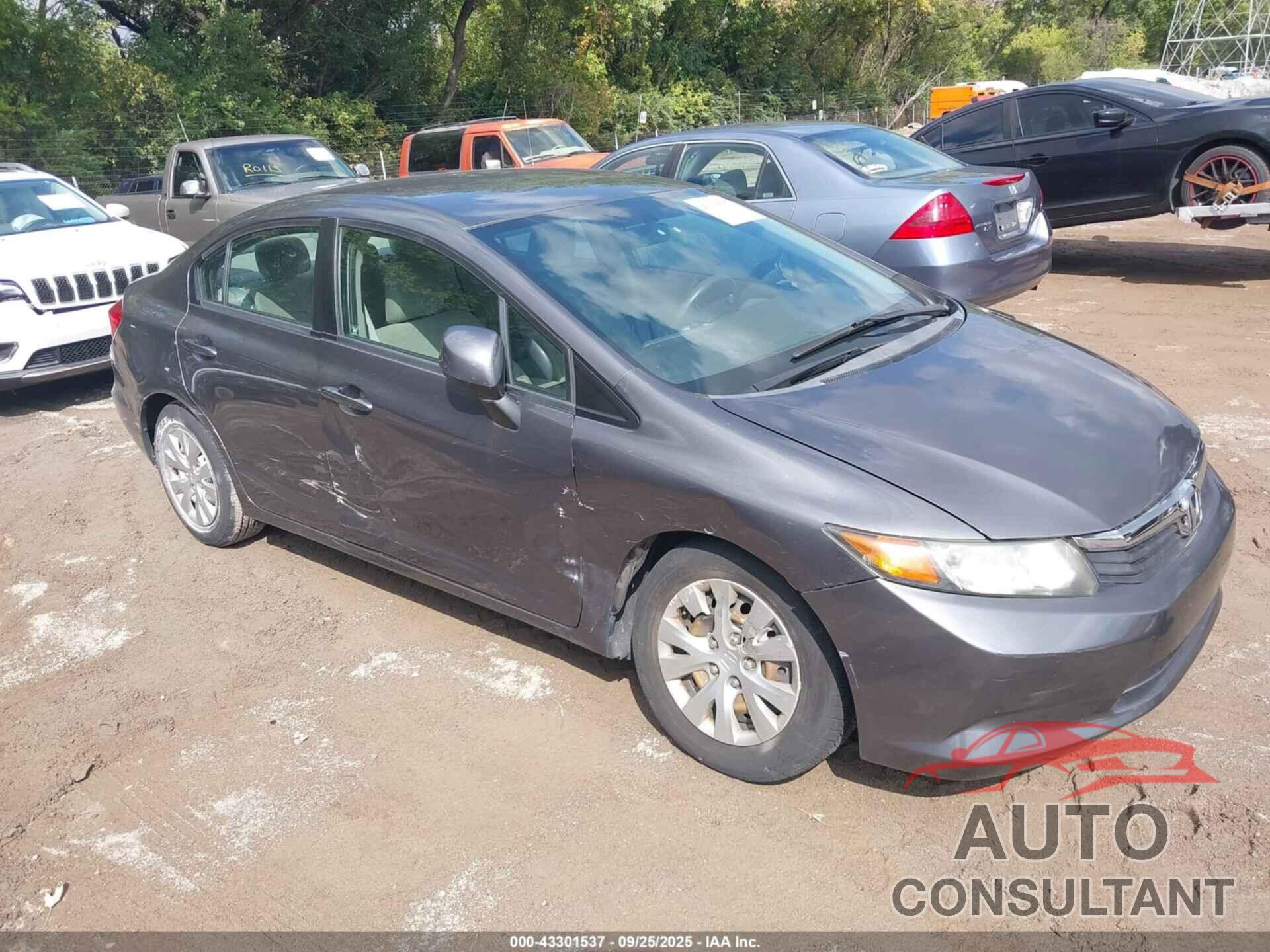 HONDA CIVIC 2012 - 19XFB2F53CE312263
