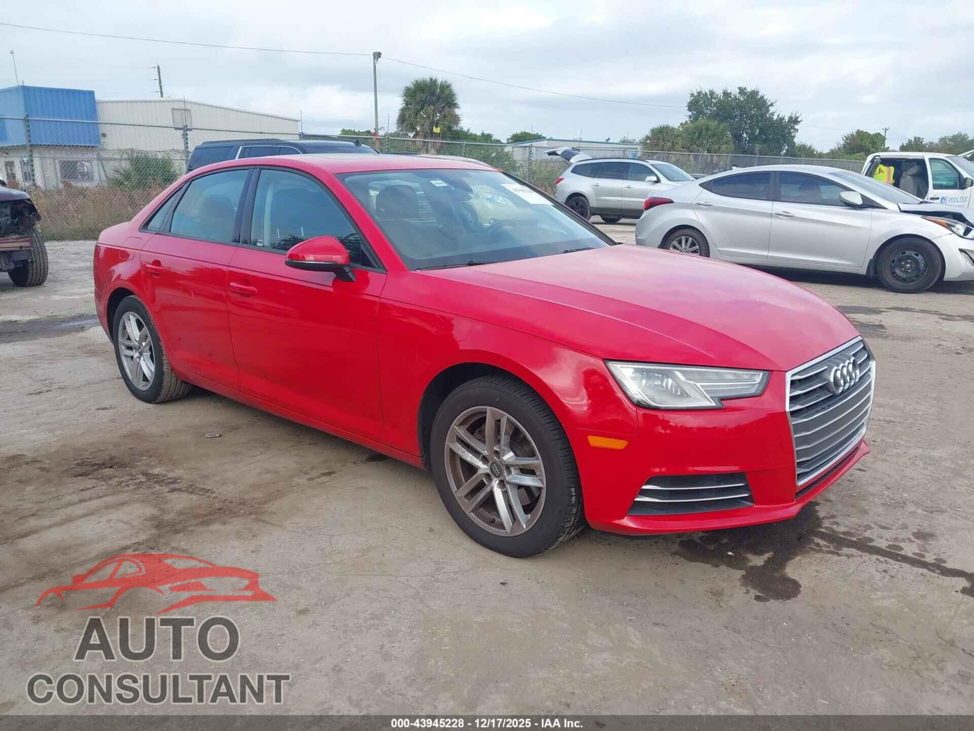 AUDI A4 2017 - WAUGMAF4XHN071401