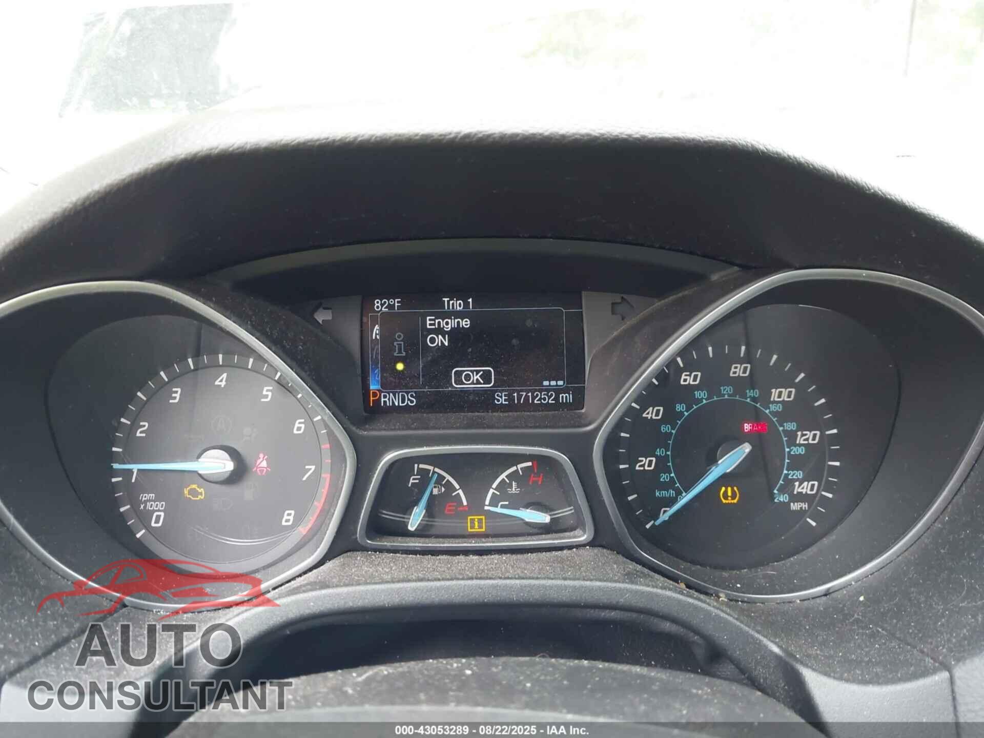 FORD FOCUS 2014 - 1FADP3N23EL417603