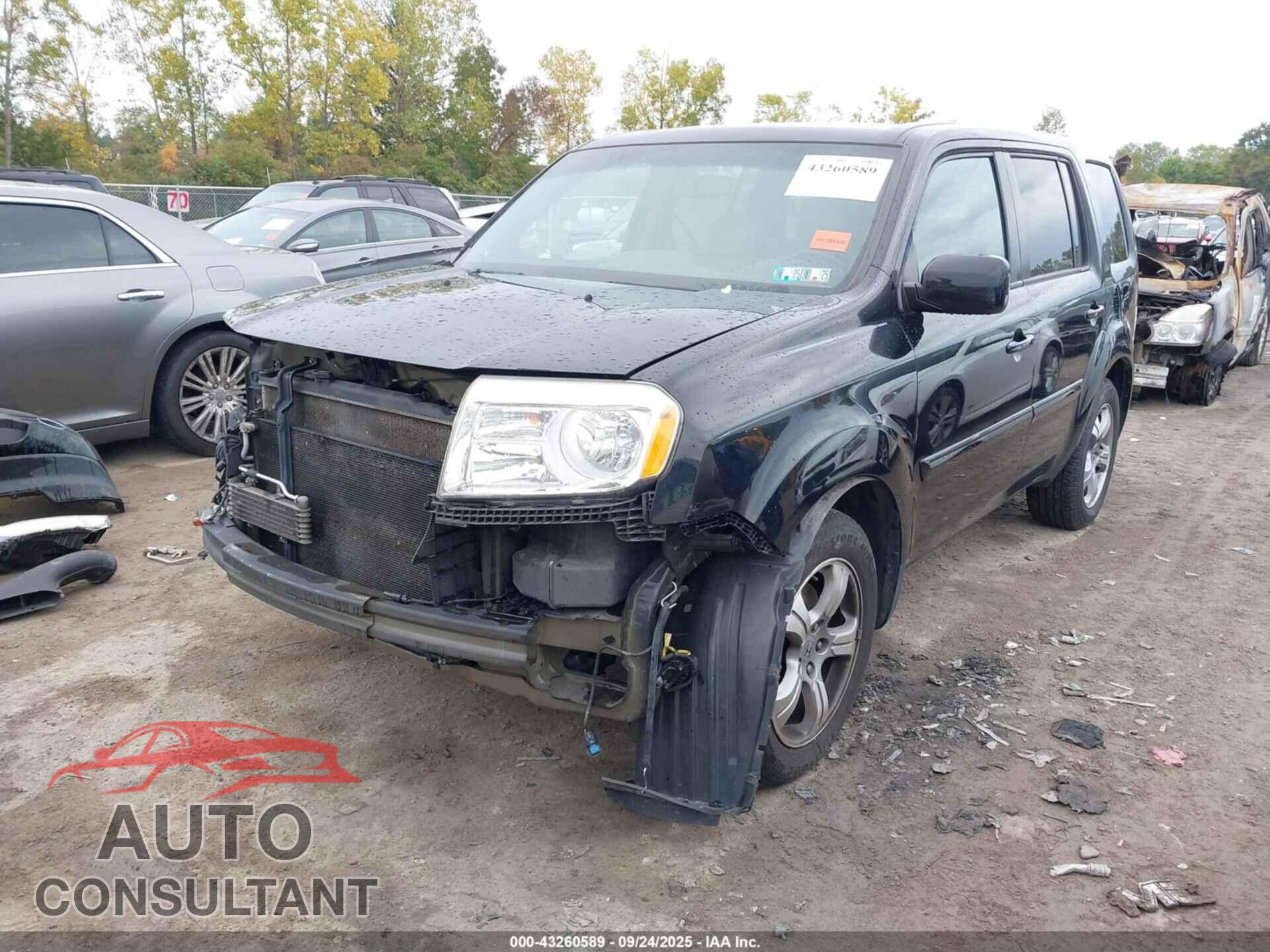 HONDA PILOT 2012 - 5FNYF4H66CB062557