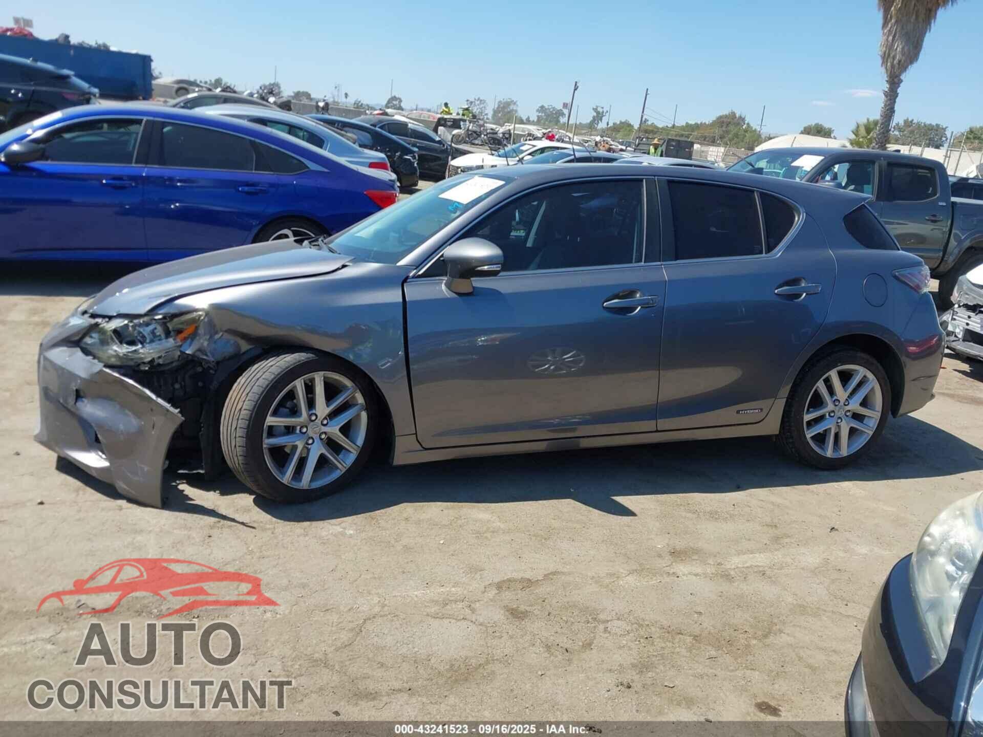 LEXUS CT 200H 2014 - JTHKD5BH8E2186216