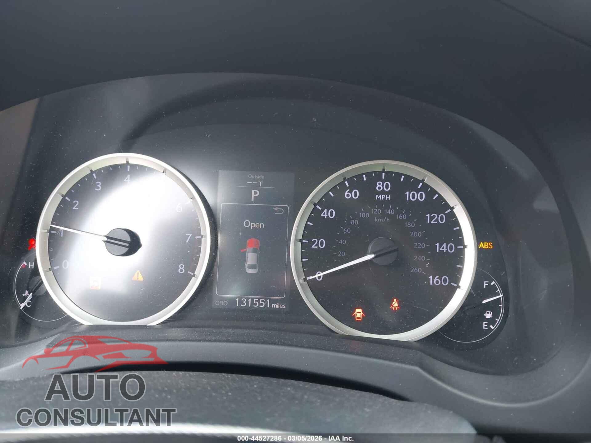 LEXUS IS 250 2014 - JTHBF1D26E5041623