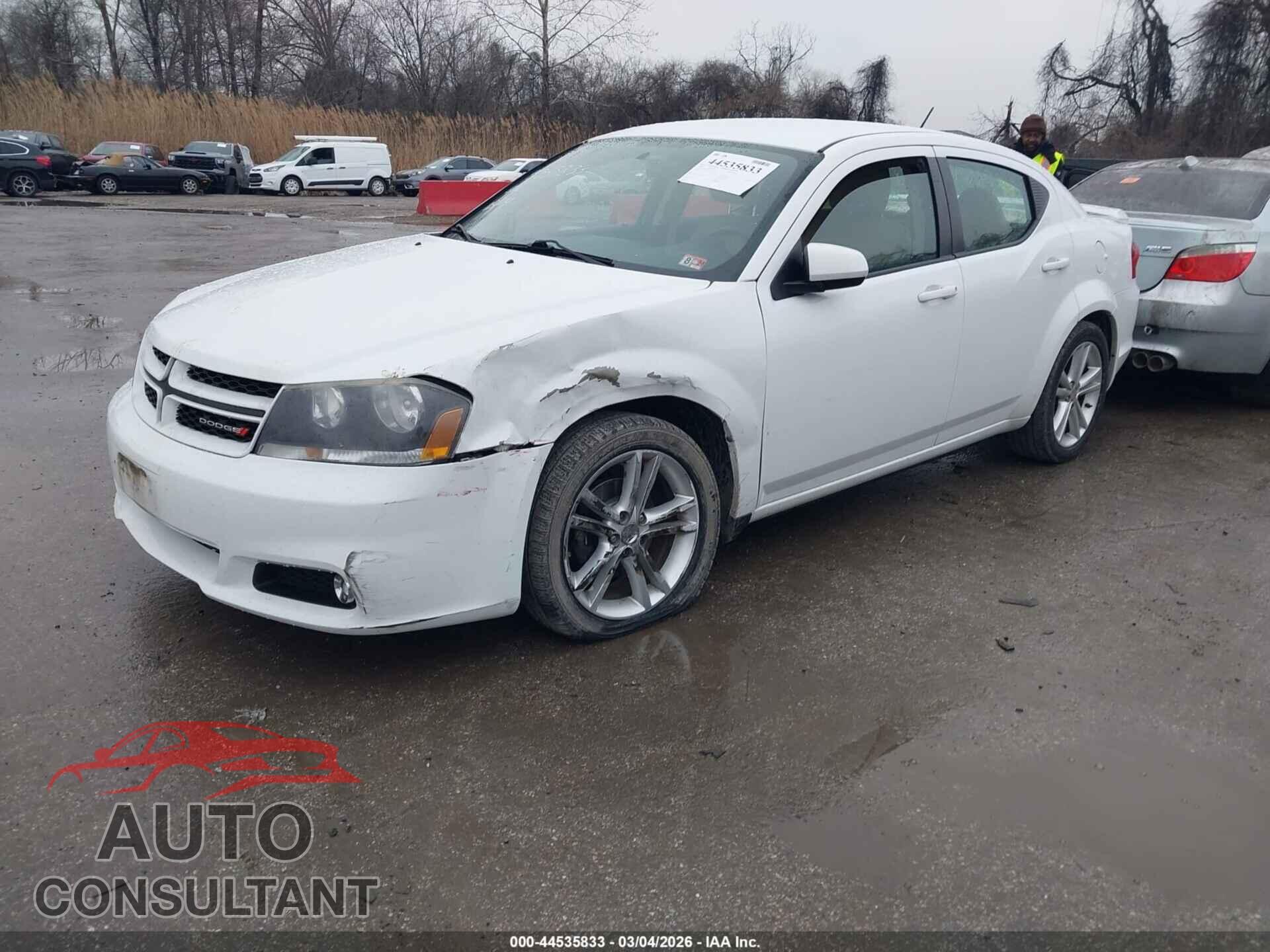 DODGE AVENGER 2013 - 1C3CDZCB6DN541019