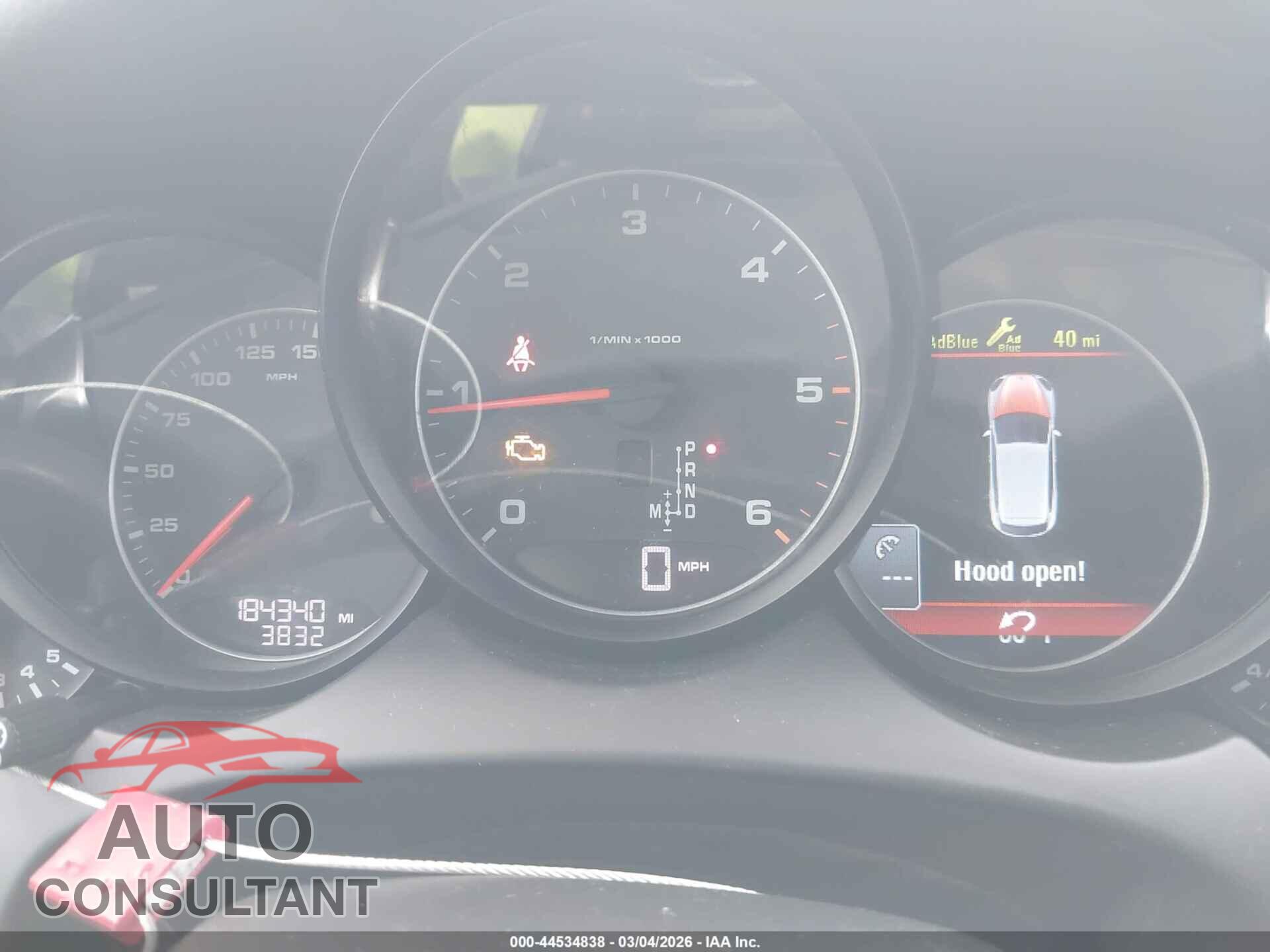 PORSCHE CAYENNE 2013 - WP1AF2A23DLA33334