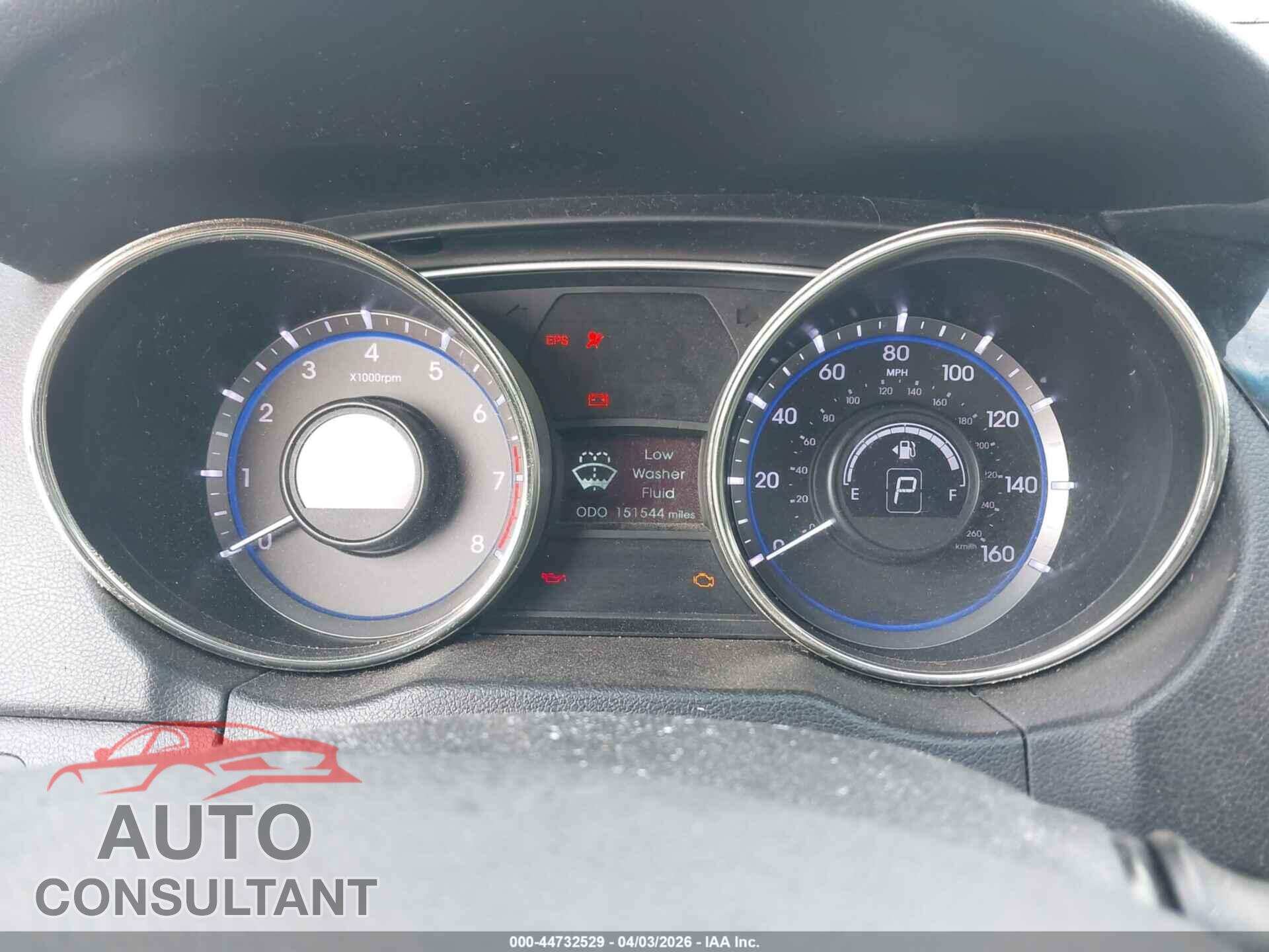 HYUNDAI SONATA 2012 - 5NPEC4AB5CH468043