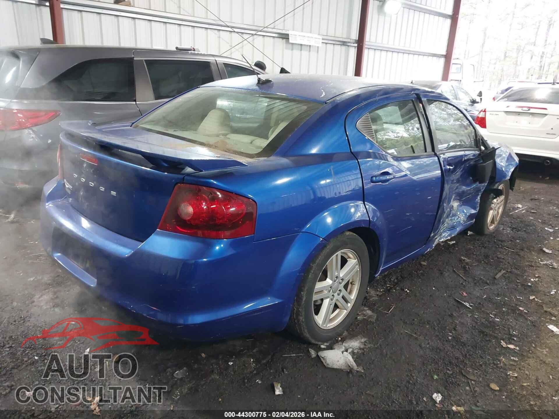 DODGE AVENGER 2013 - 1C3CDZAG2DN582150