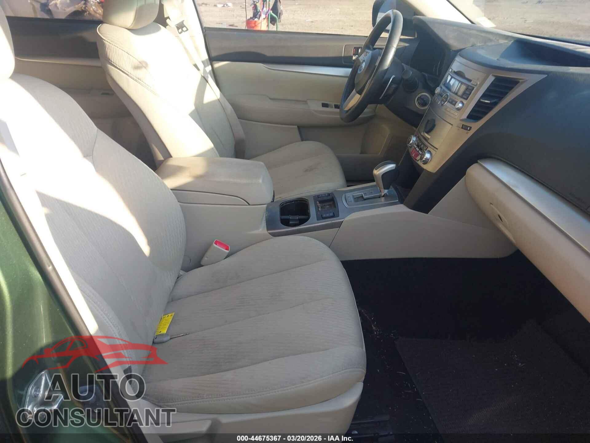 SUBARU OUTBACK 2011 - 4S4BRBCC5B3402674