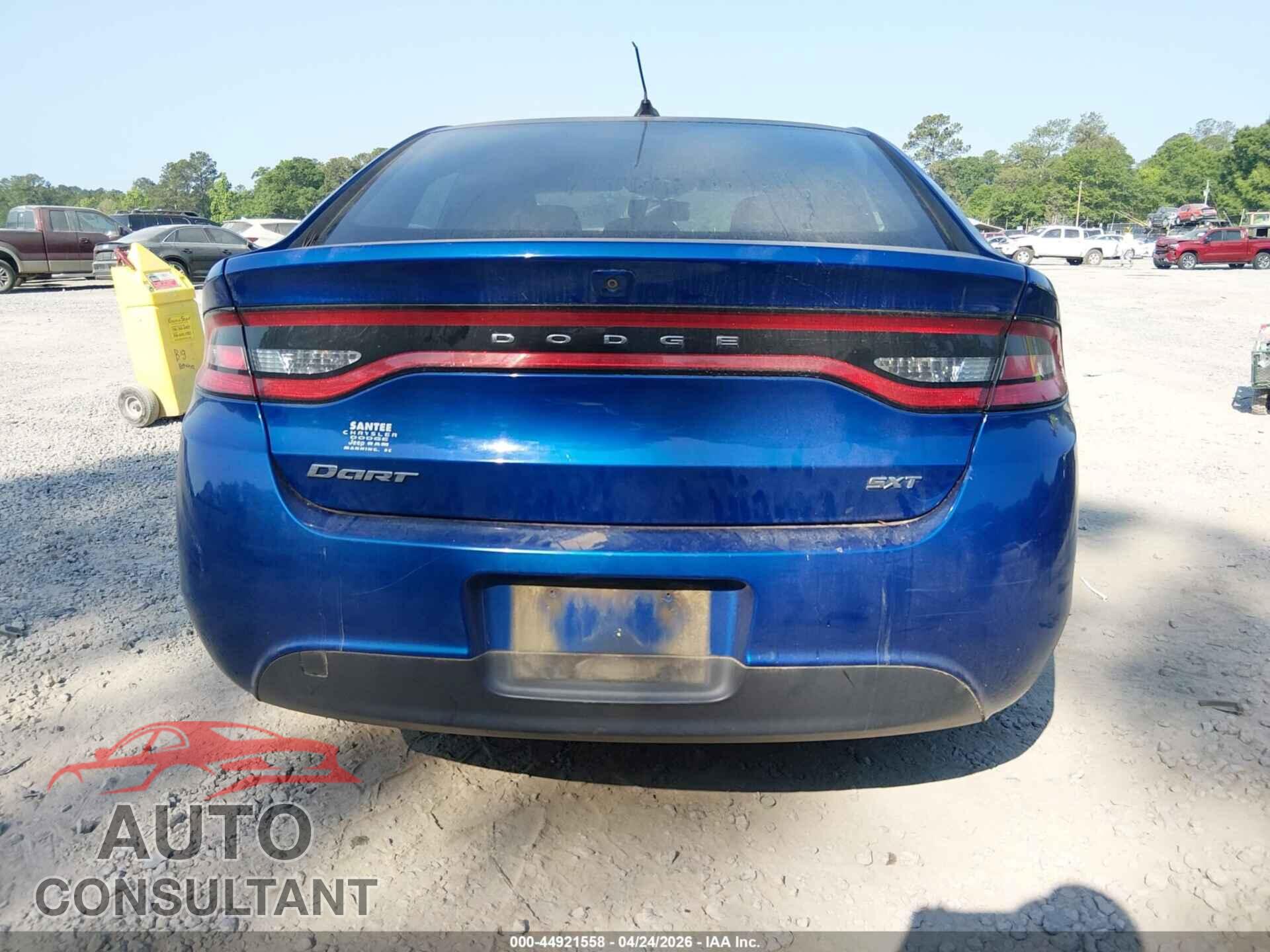 DODGE DART 2013 - 1C3CDFBA9DD226258