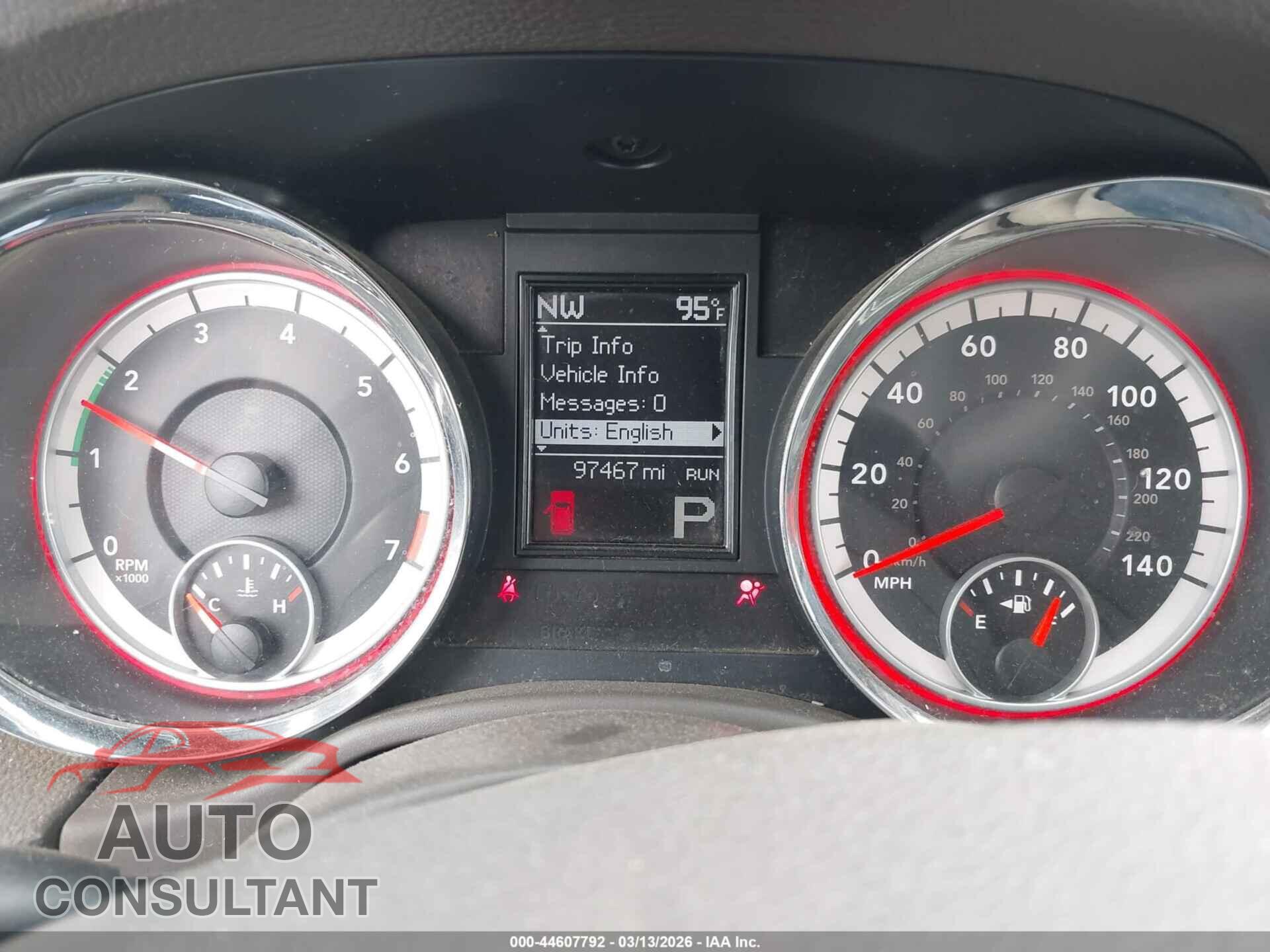DODGE DURANGO 2013 - 1C4RDHAG9DC676070