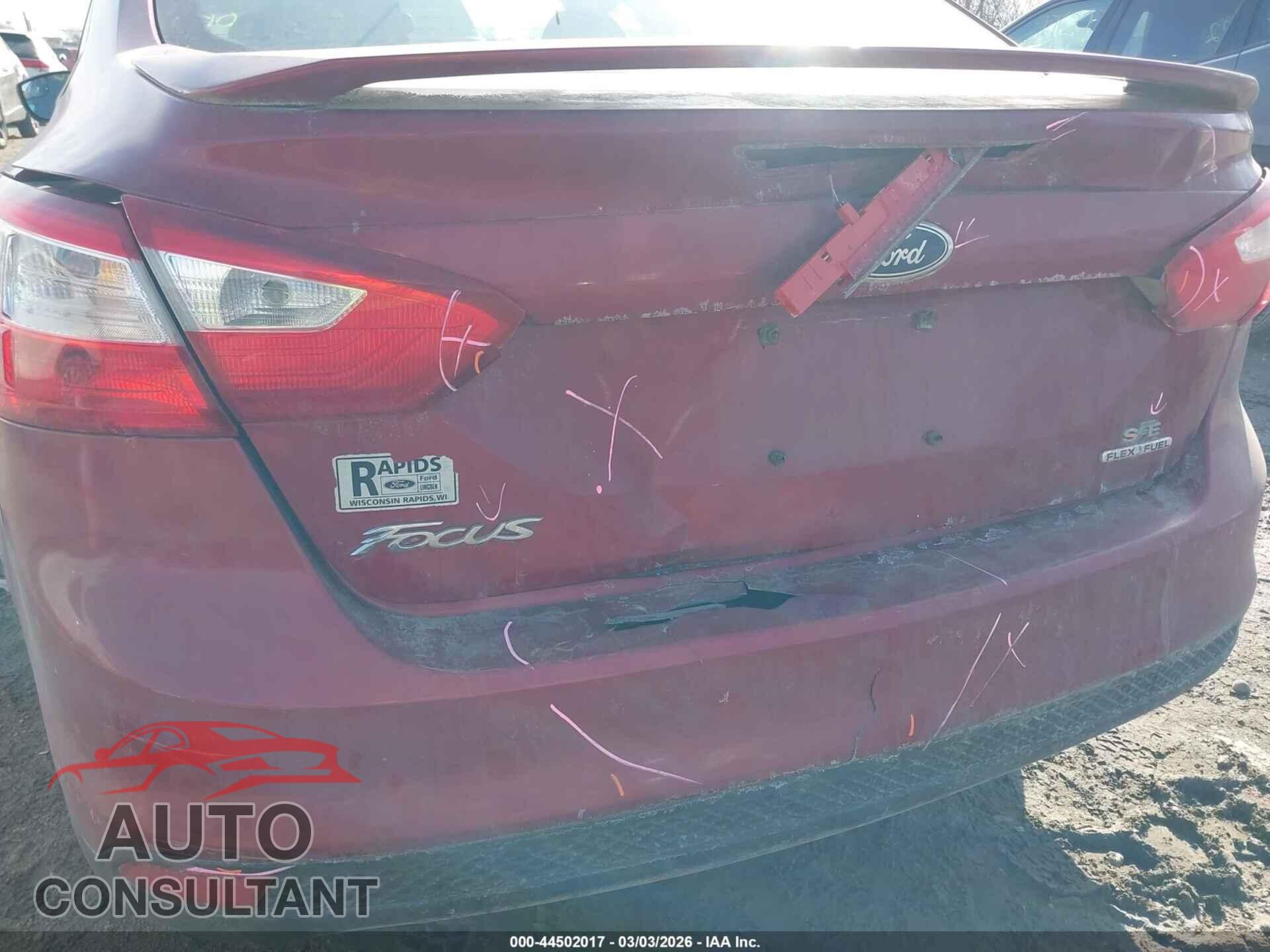 FORD FOCUS 2013 - 1FADP3F29DL130134