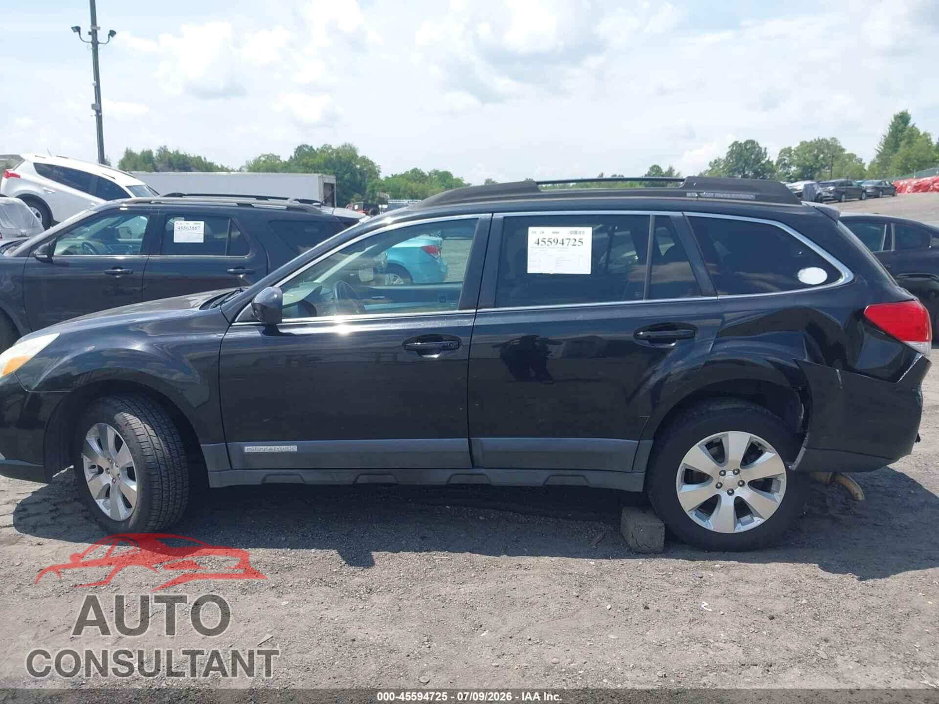SUBARU OUTBACK 2012 - 4S4BRDAC7C2267896