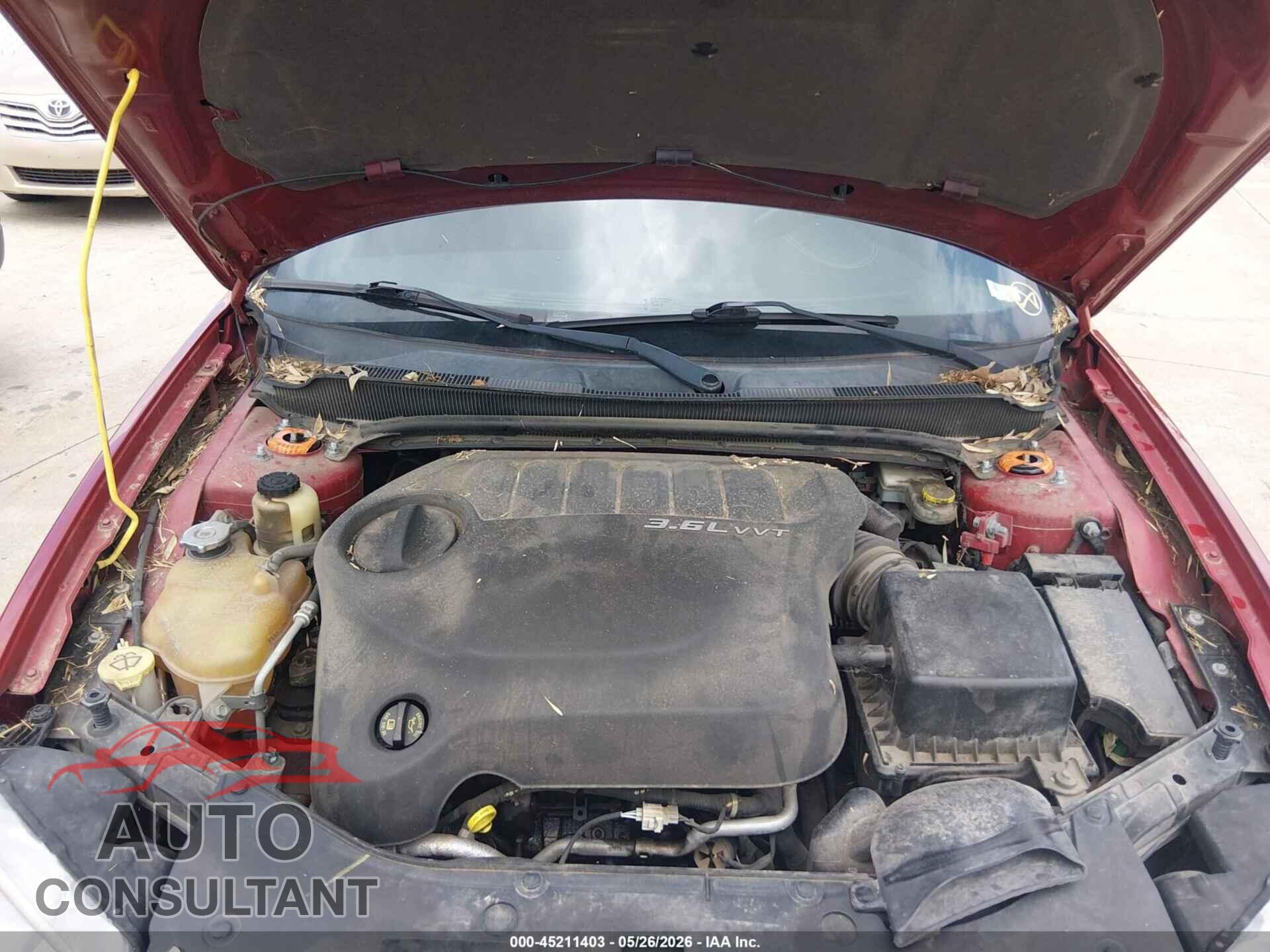 DODGE AVENGER 2011 - 1B3BD1FGXBN524416