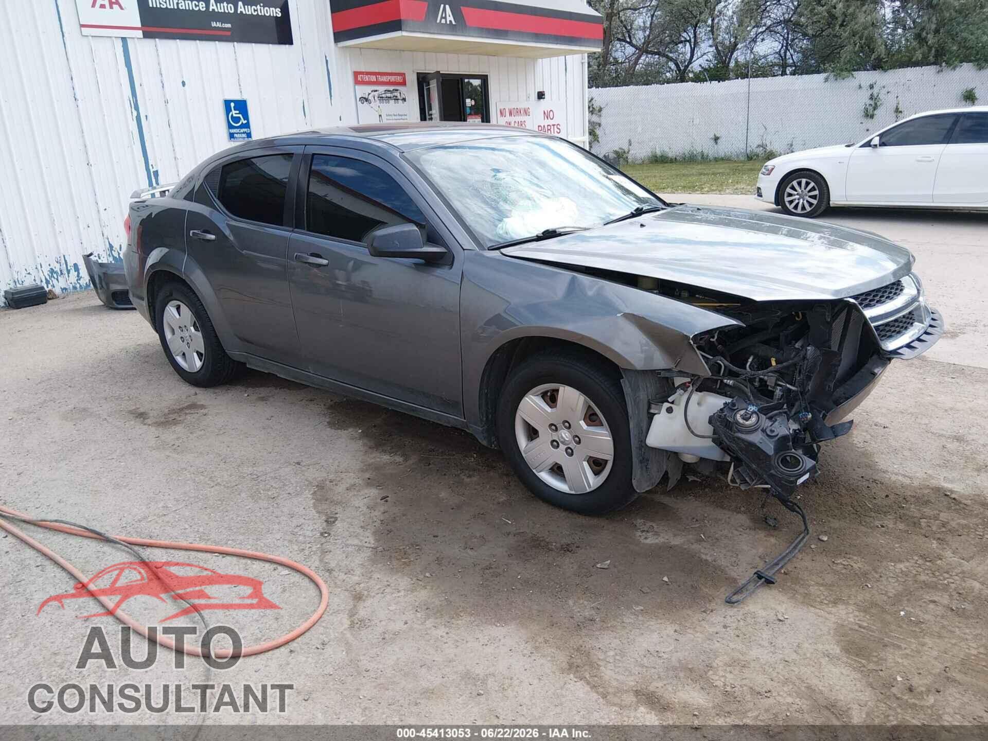 DODGE AVENGER 2013 - 1C3CDZAG0DN575830