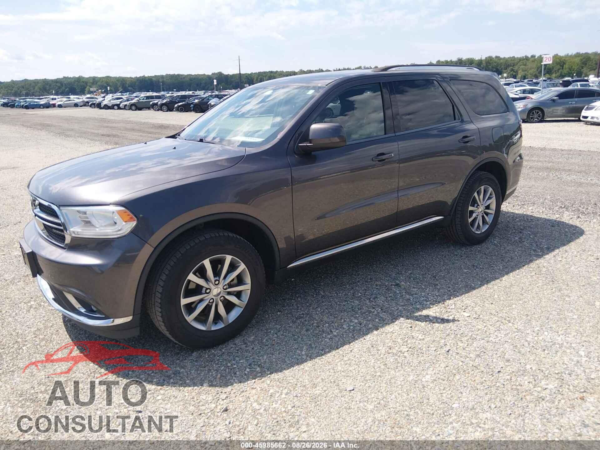 DODGE DURANGO 2017 - 1C4RDJAG4HC883687