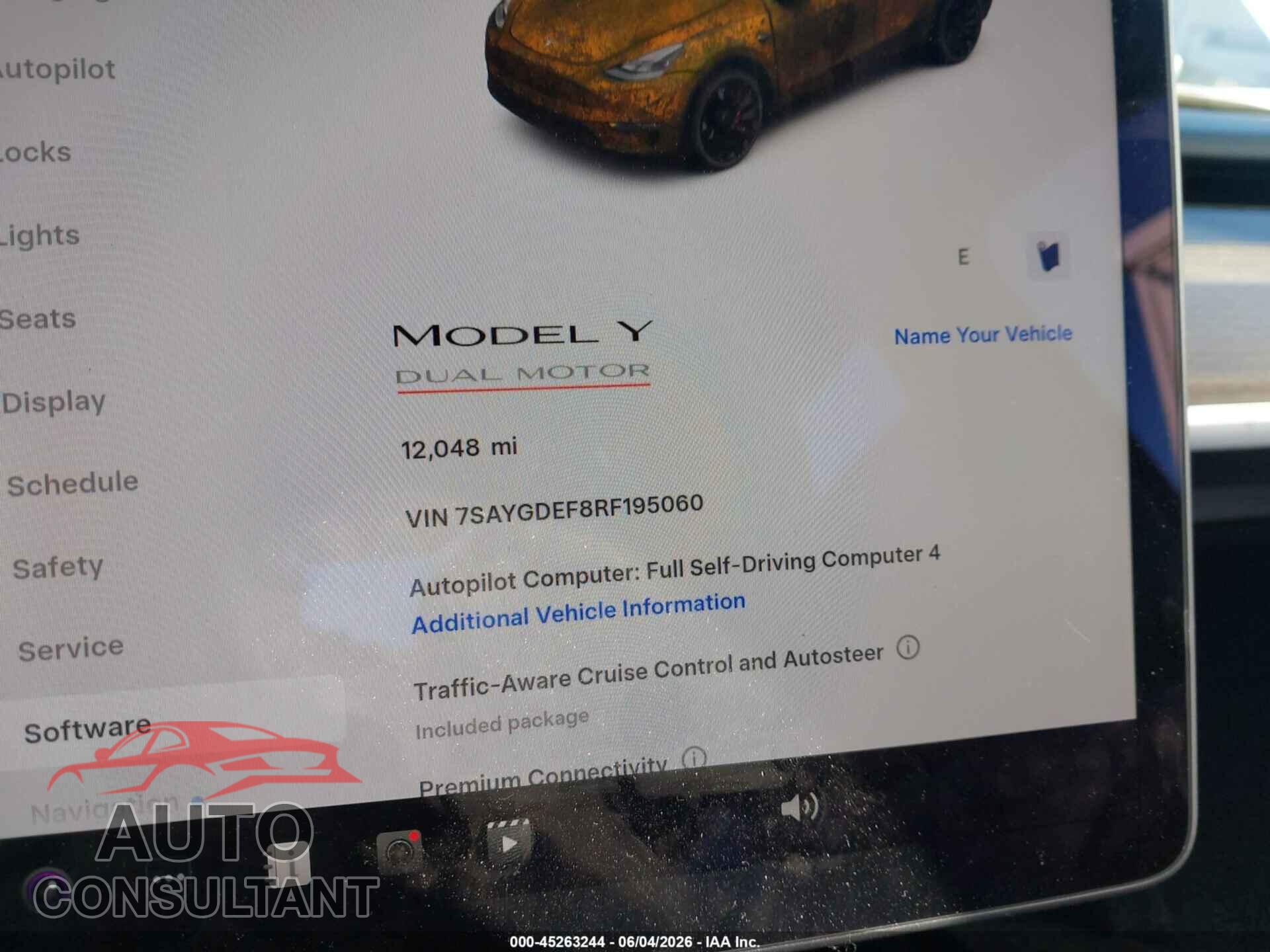TESLA MODEL Y 2024 - 7SAYGDEF8RF195060
