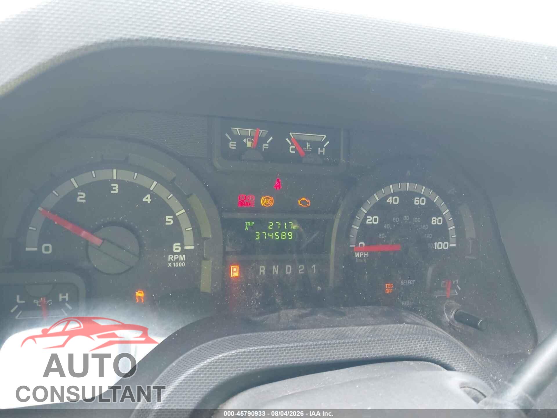 FORD E-250 2012 - 1FTNS2EW8CDA89550