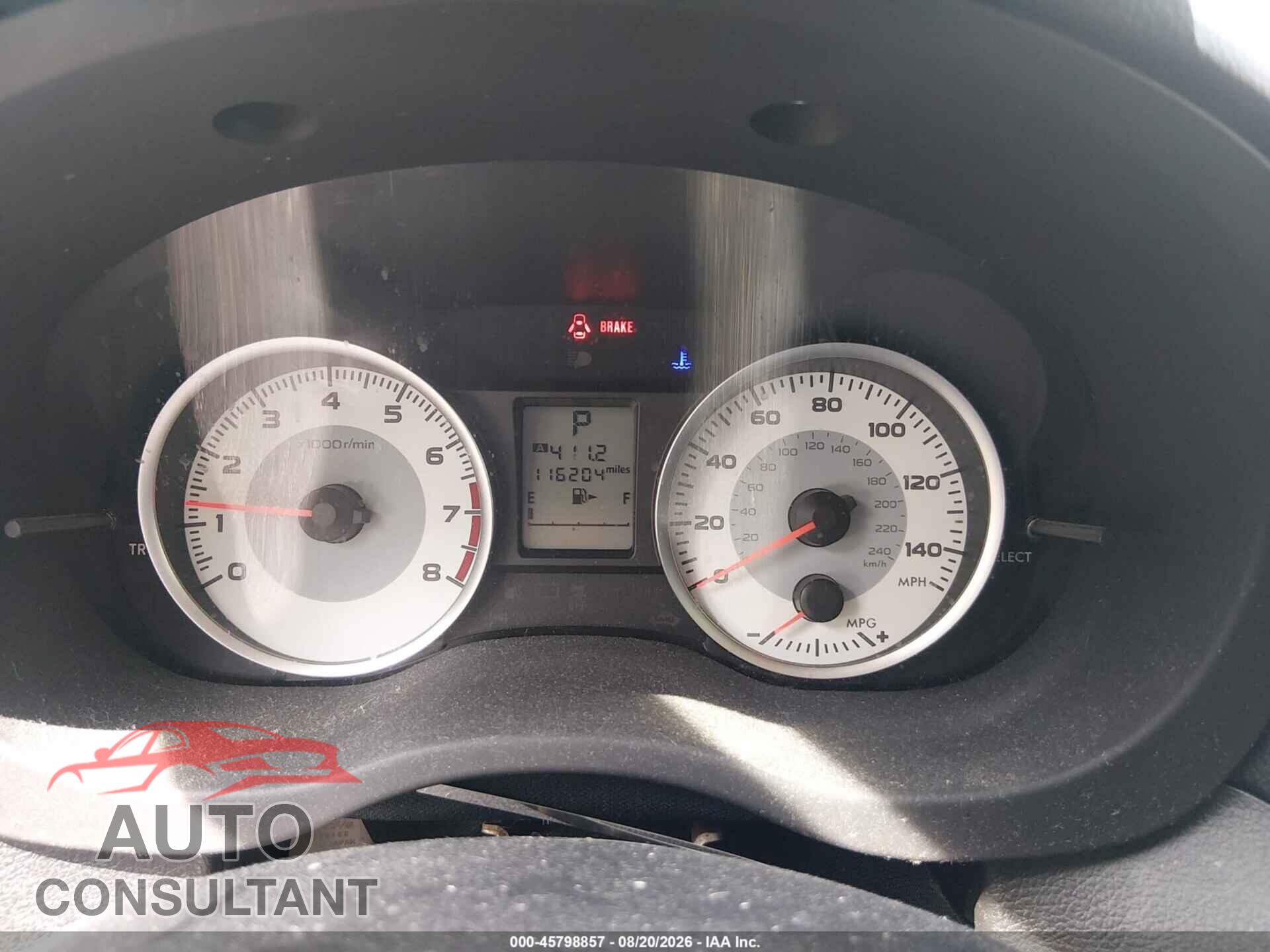 SUBARU IMPREZA 2013 - JF1GPAL67DH201424