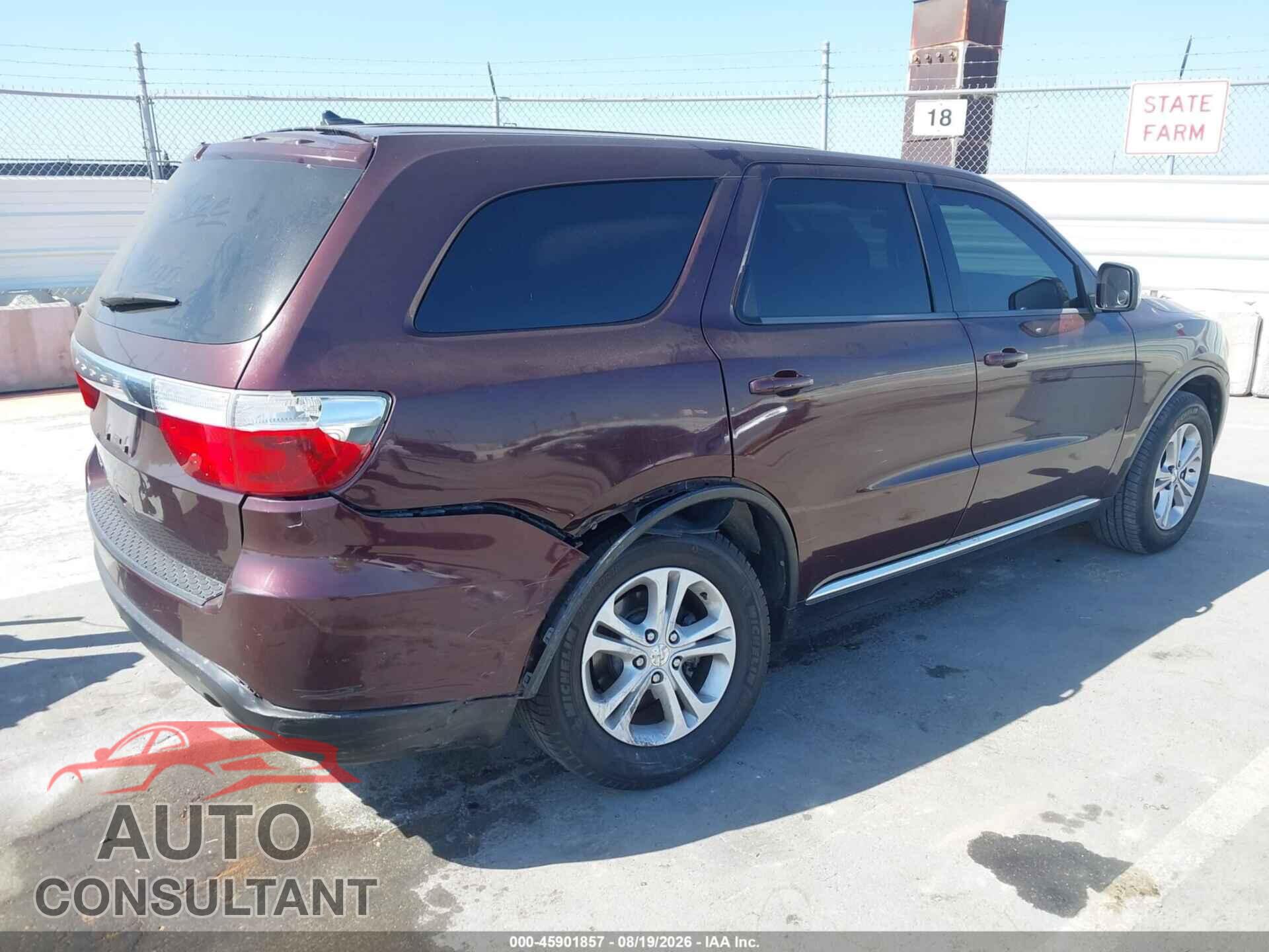 DODGE DURANGO 2012 - 1C4RDHAG5CC321847