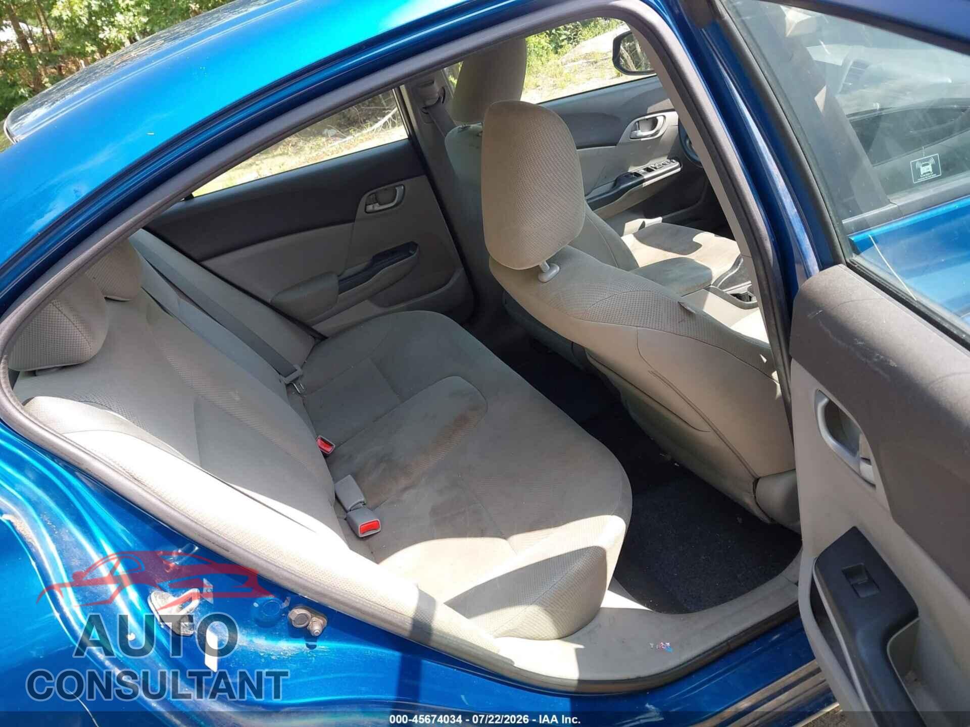 HONDA CIVIC 2012 - 2HGFB2F54CH578977