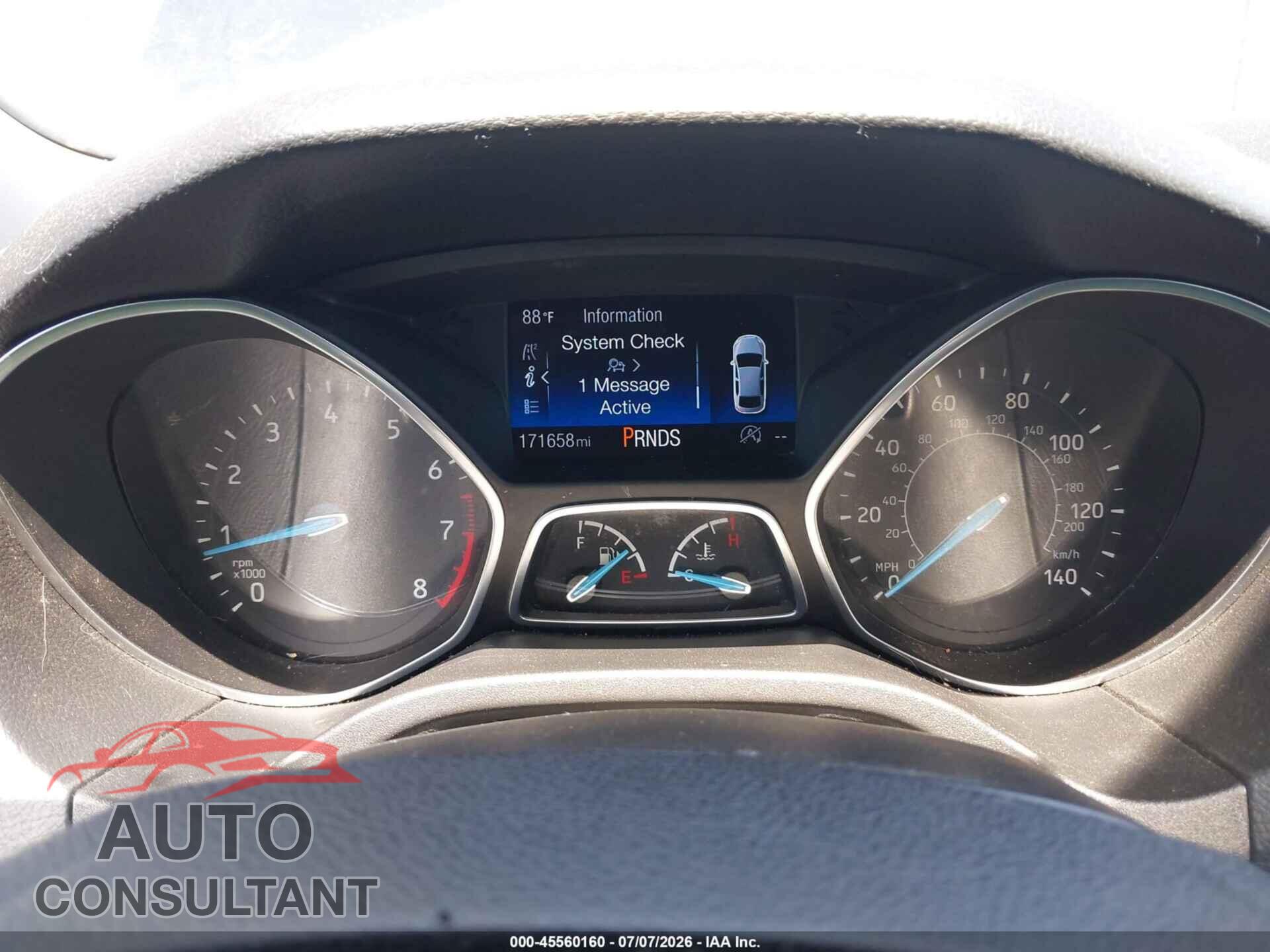 FORD FOCUS 2016 - 1FADP3FE1GL311310