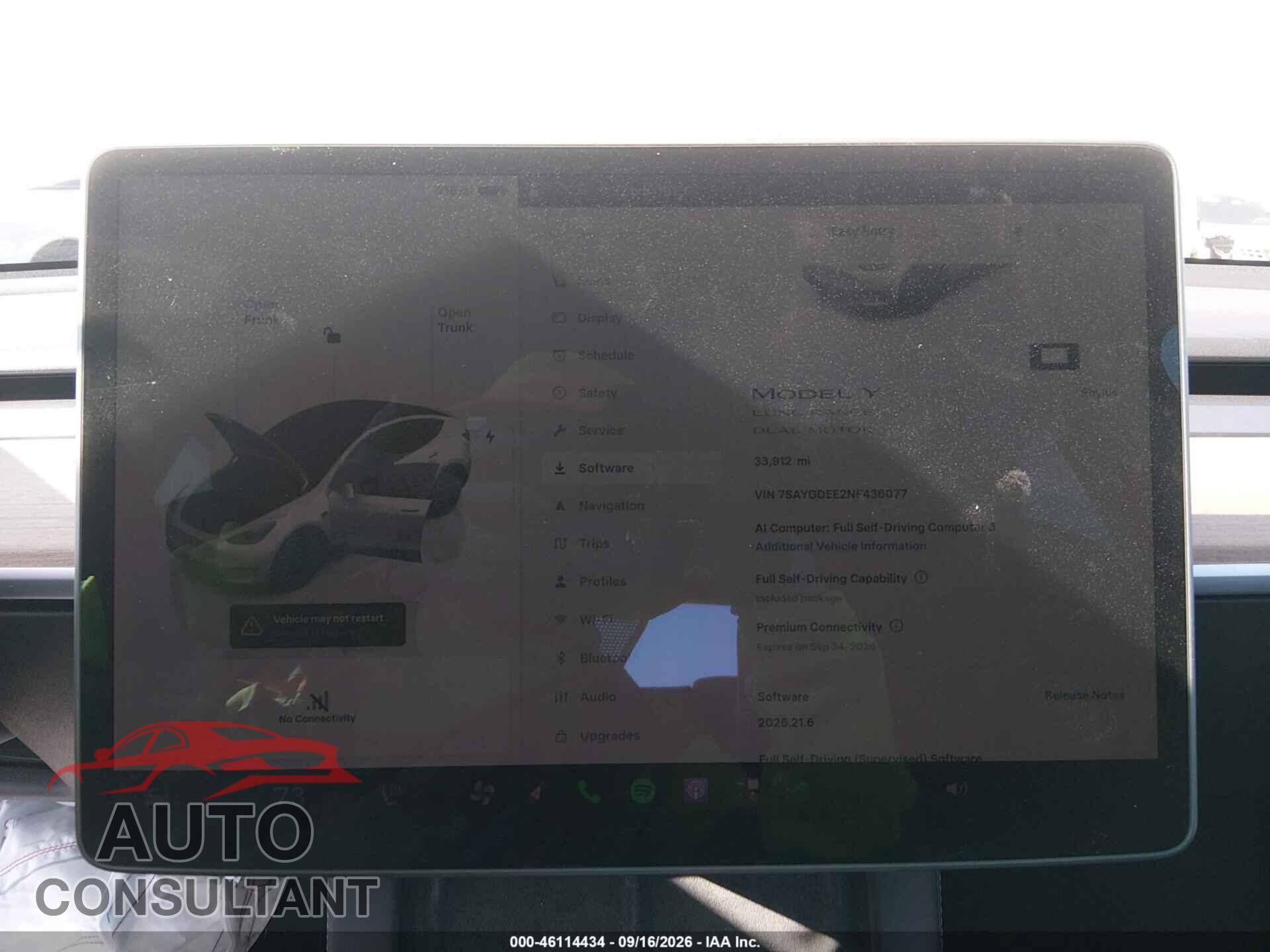 TESLA MODEL Y 2022 - 7SAYGDEE2NF436077
