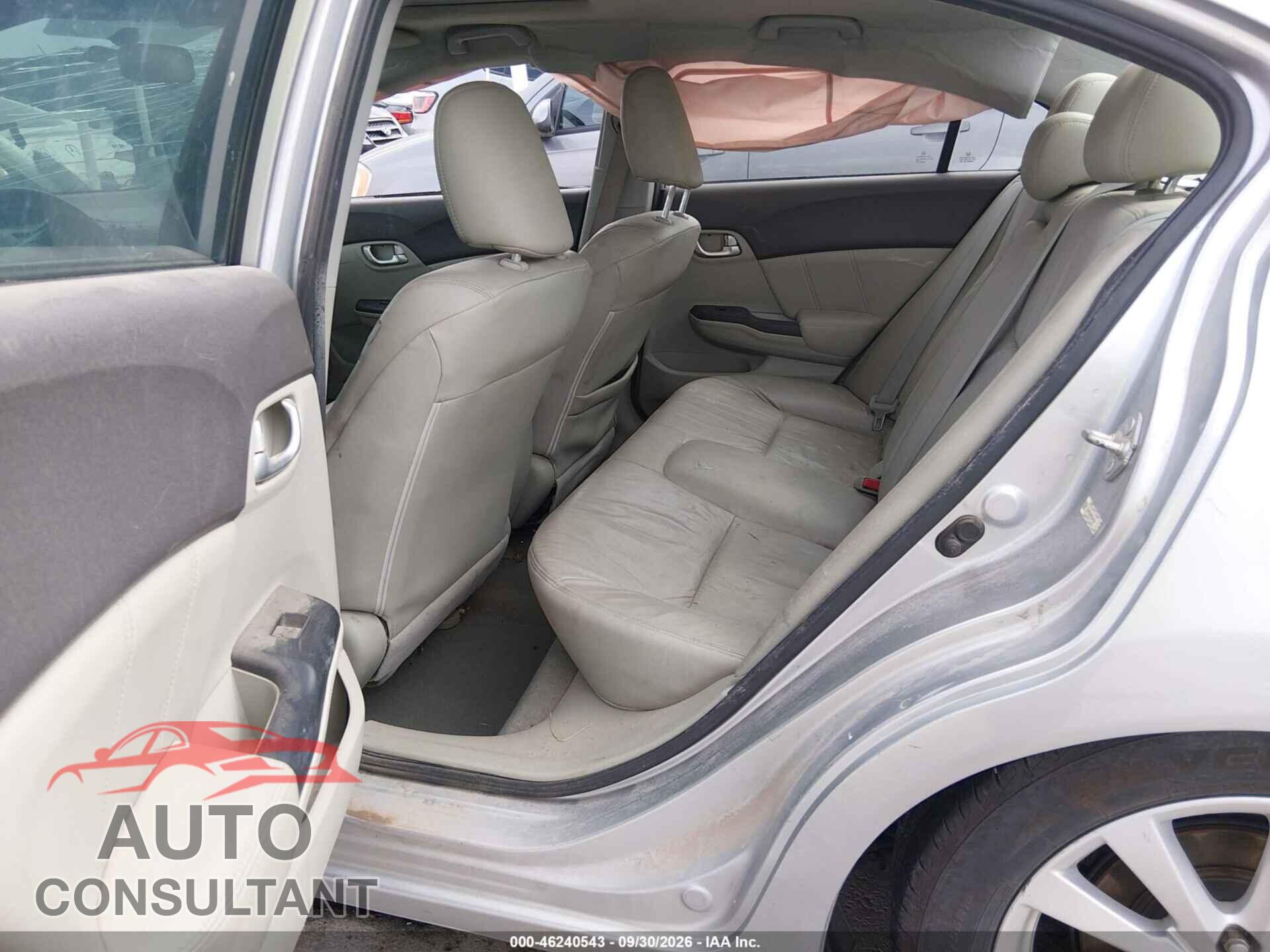 HONDA CIVIC 2012 - 19XFB2F94CE004134