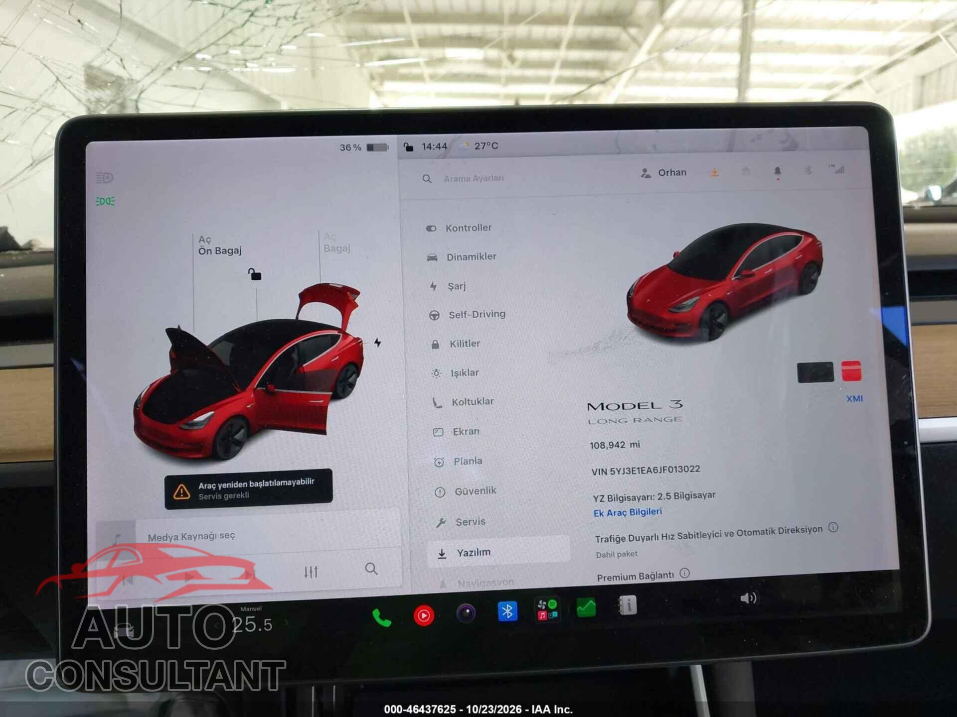 TESLA MODEL 3 2018 - 5YJ3E1EA6JF013022