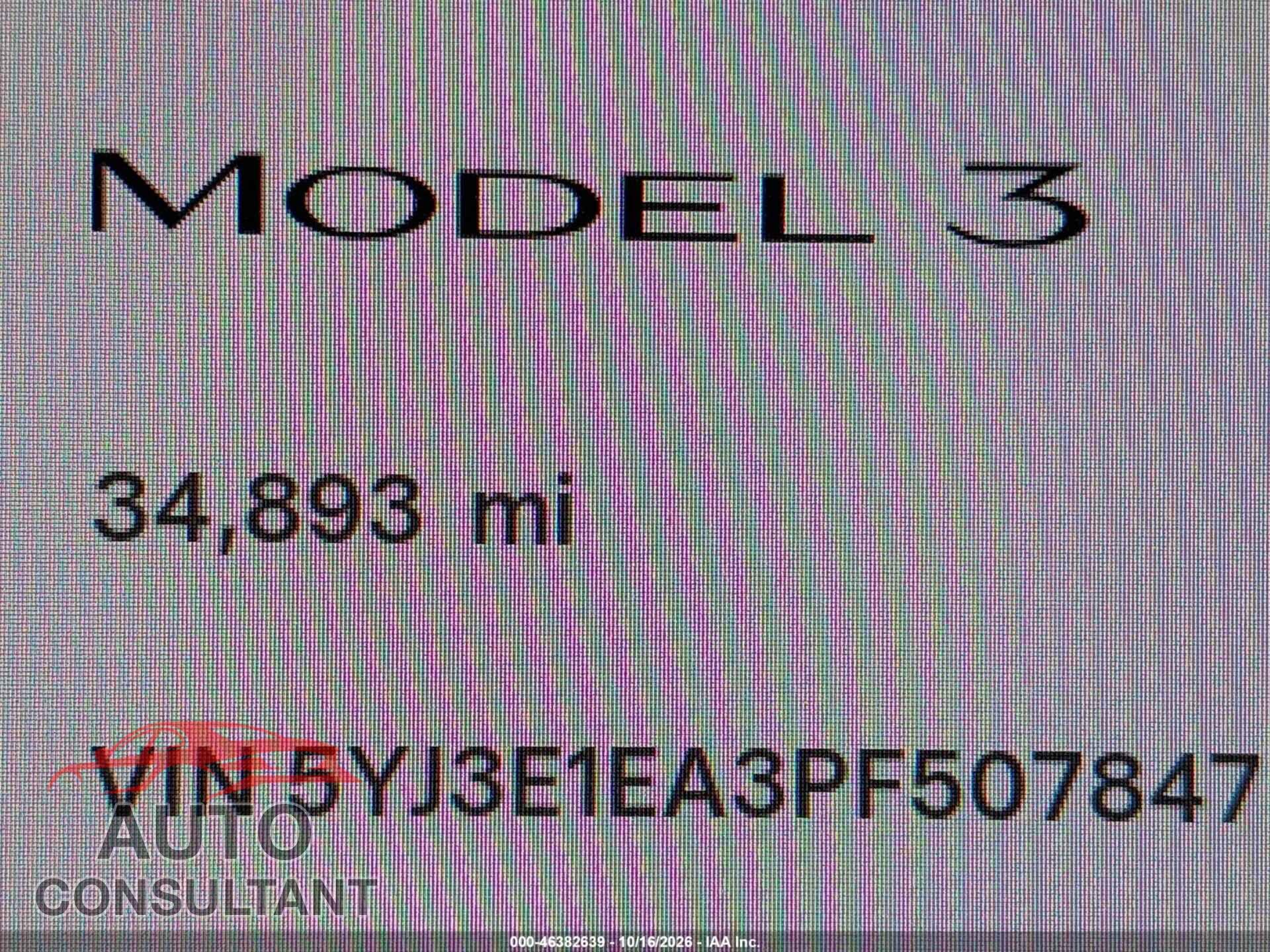 TESLA MODEL 3 2023 - 5YJ3E1EA3PF507847
