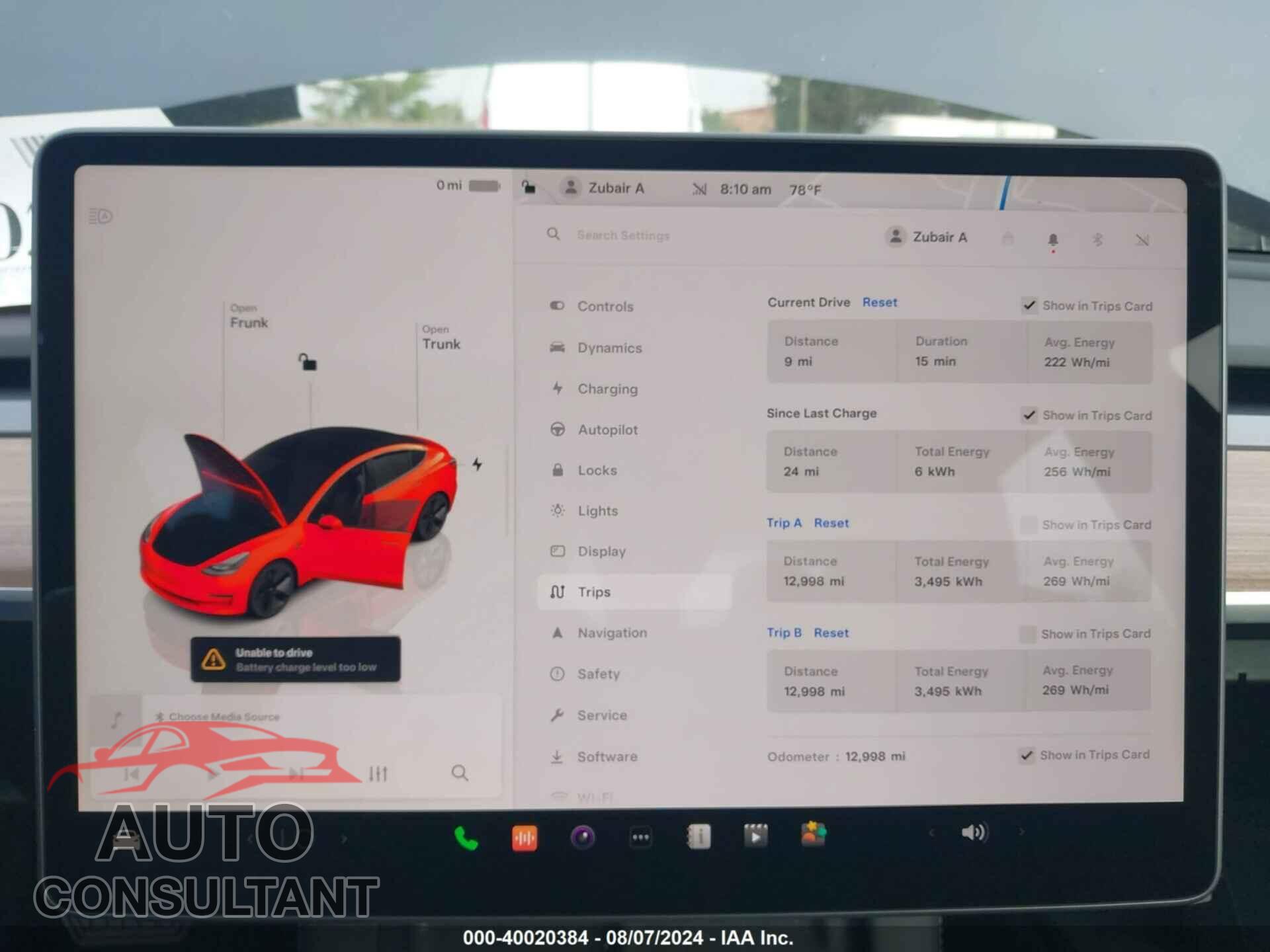 TESLA MODEL 3 2023 - 5YJ3E1EA0PF657933