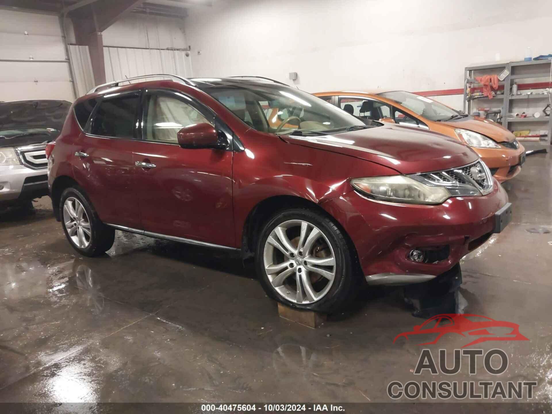 NISSAN MURANO 2011 - JN8AZ1MW8BW177981