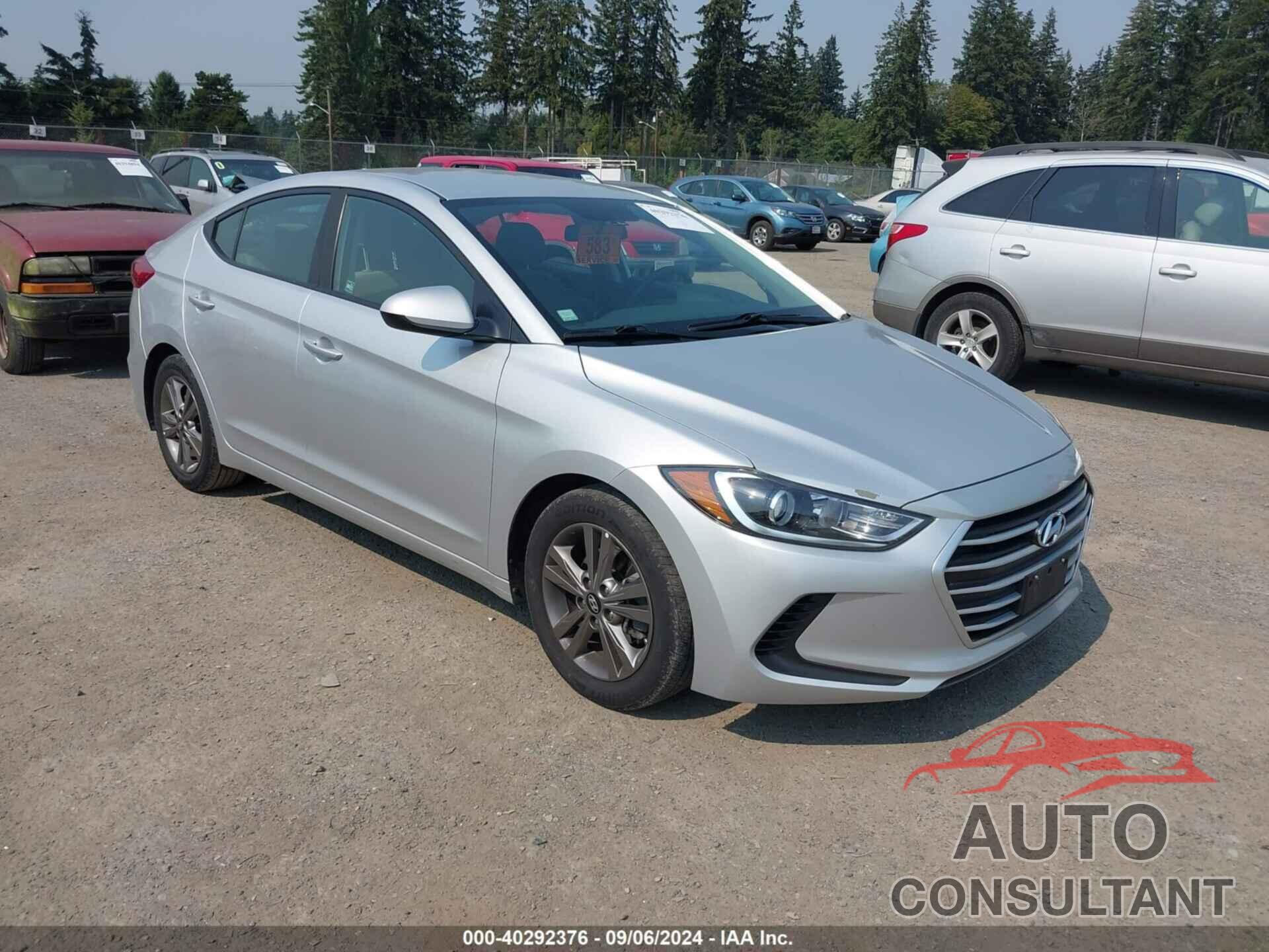 HYUNDAI ELANTRA 2018 - 5NPD84LF8JH313304