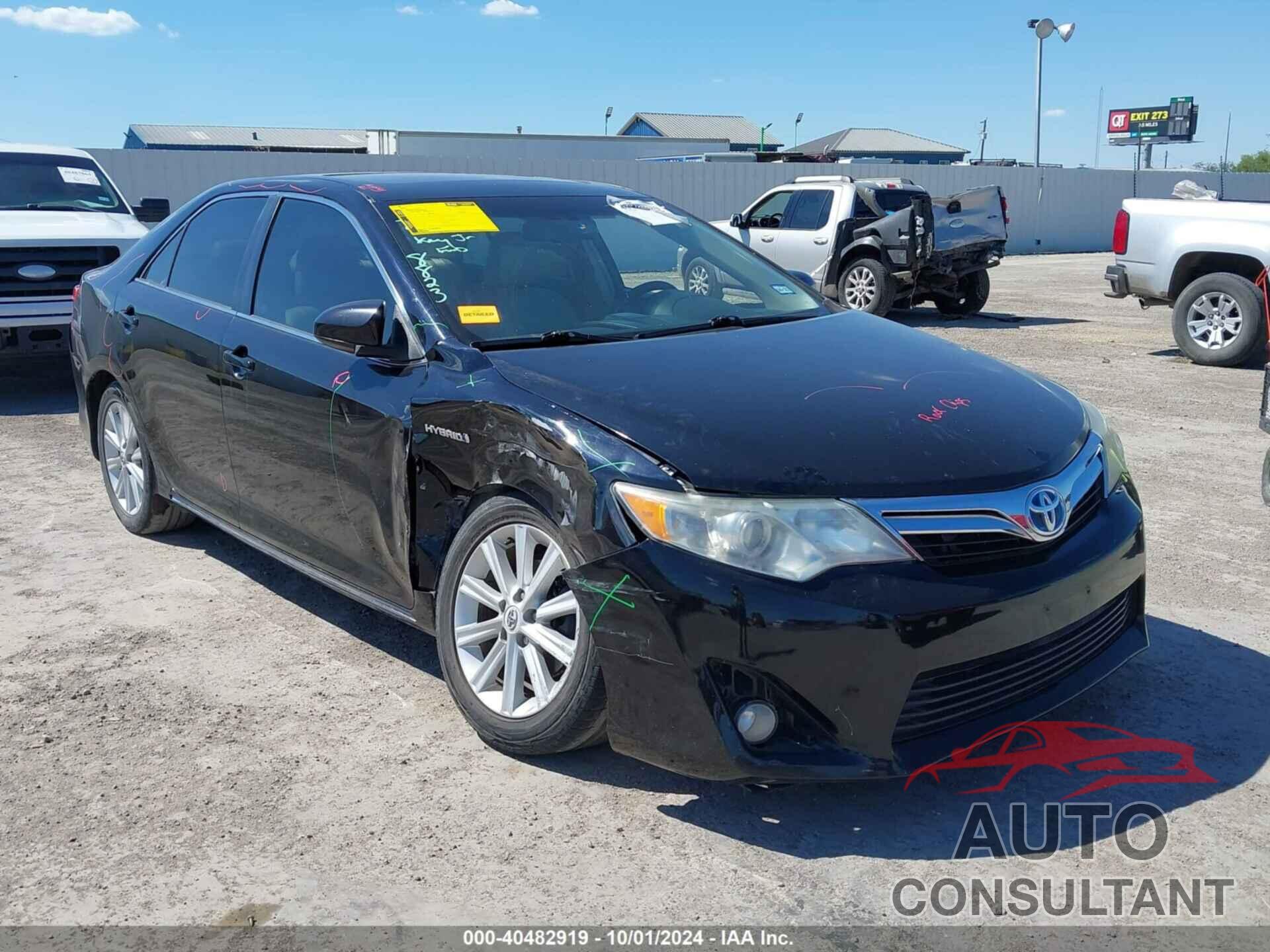 TOYOTA CAMRY HYBRID 2012 - 4T1BD1FK7CU058823