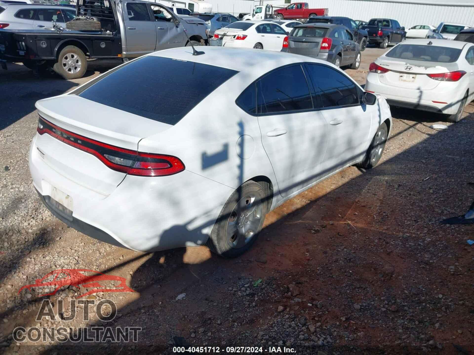 DODGE DART 2015 - 1C3CDFAA4FD194565