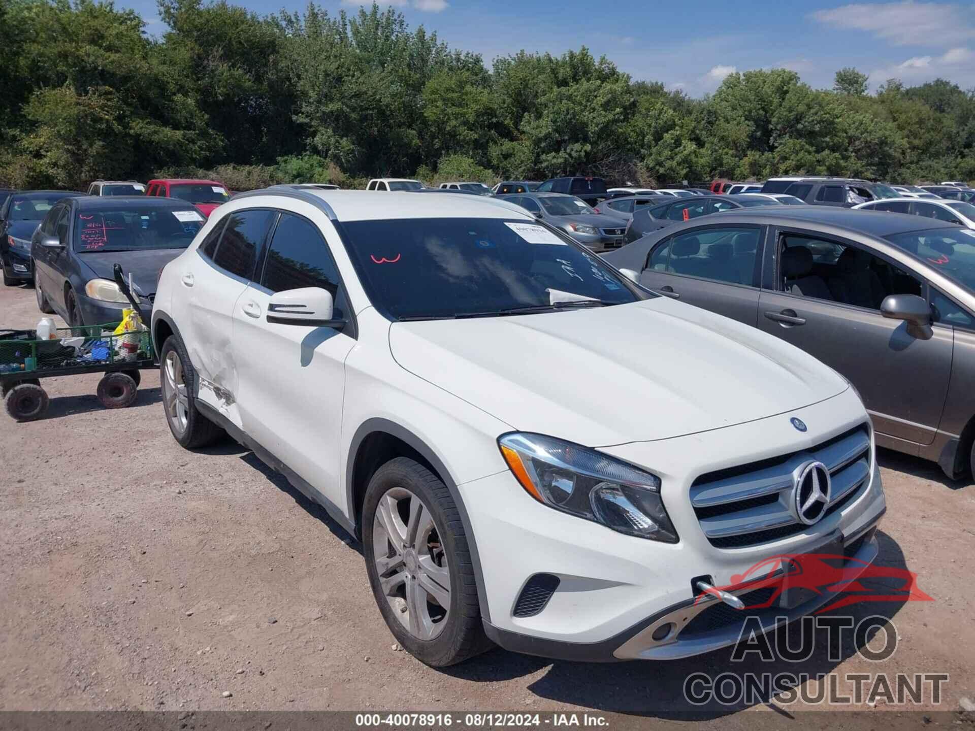 MERCEDES-BENZ GLA 250 2017 - WDCTG4EB3HJ342195
