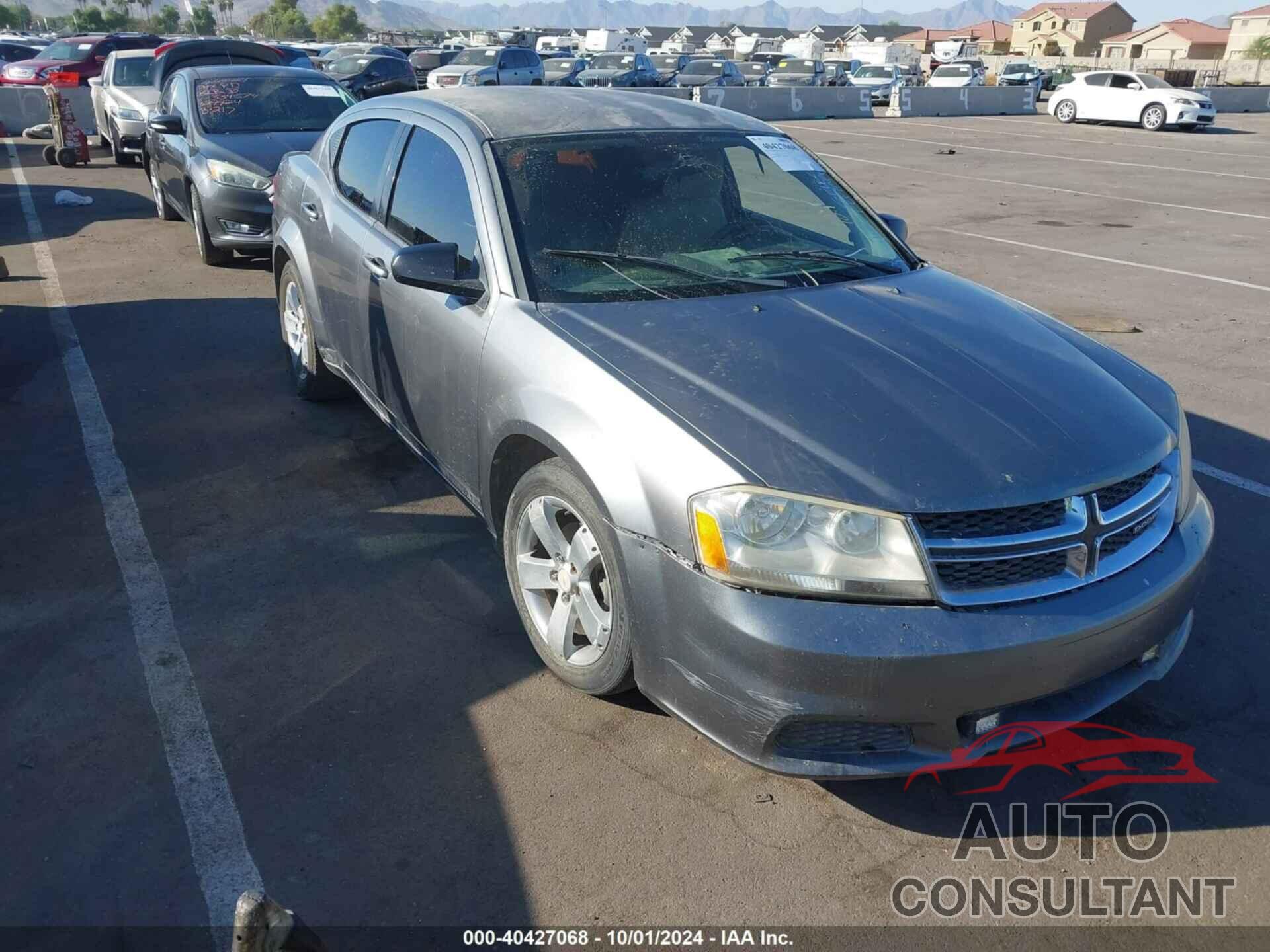 DODGE AVENGER 2012 - 1C3CDZAB5CN141115