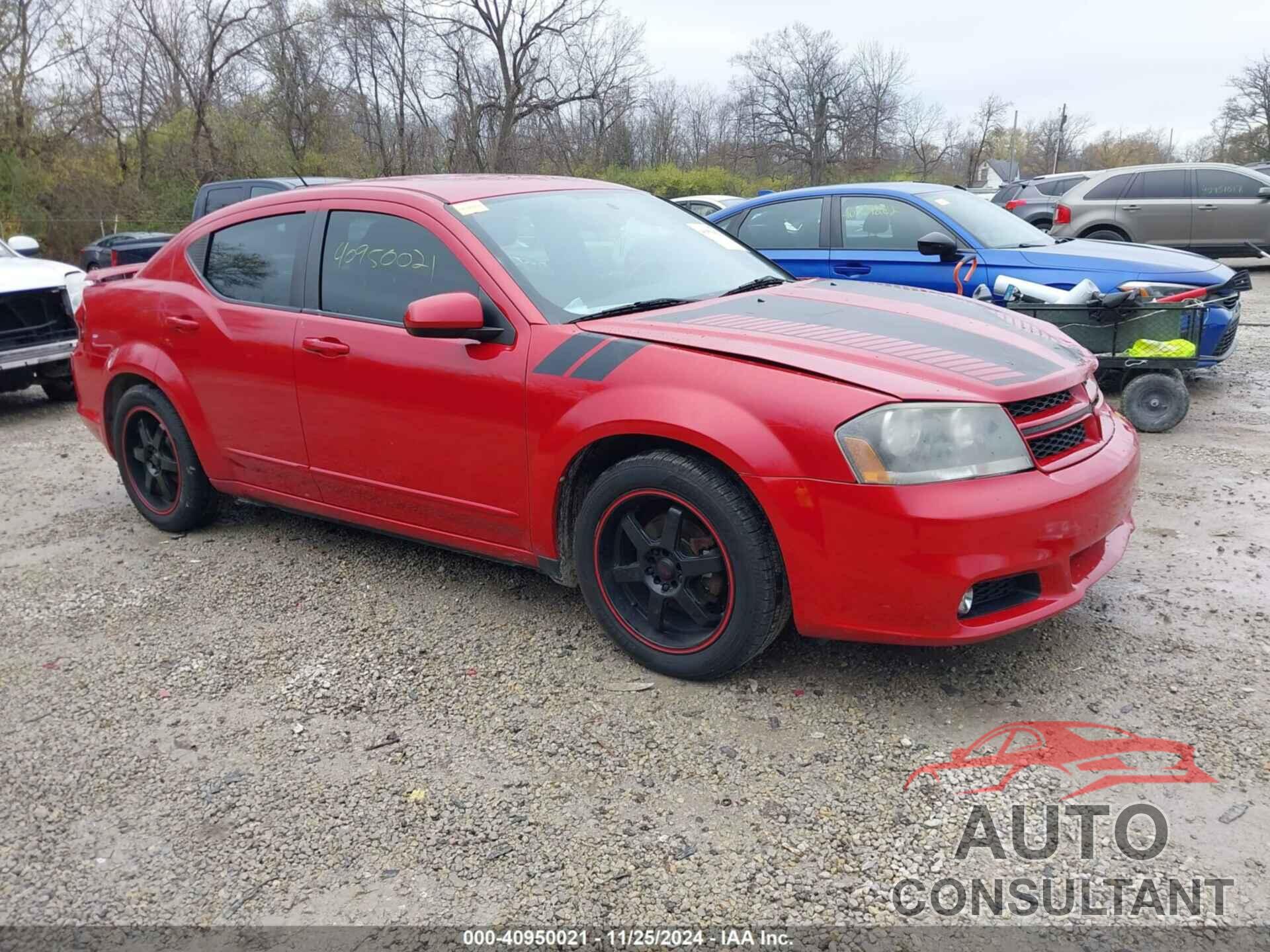 DODGE AVENGER 2013 - 1C3CDZBG9DN590227