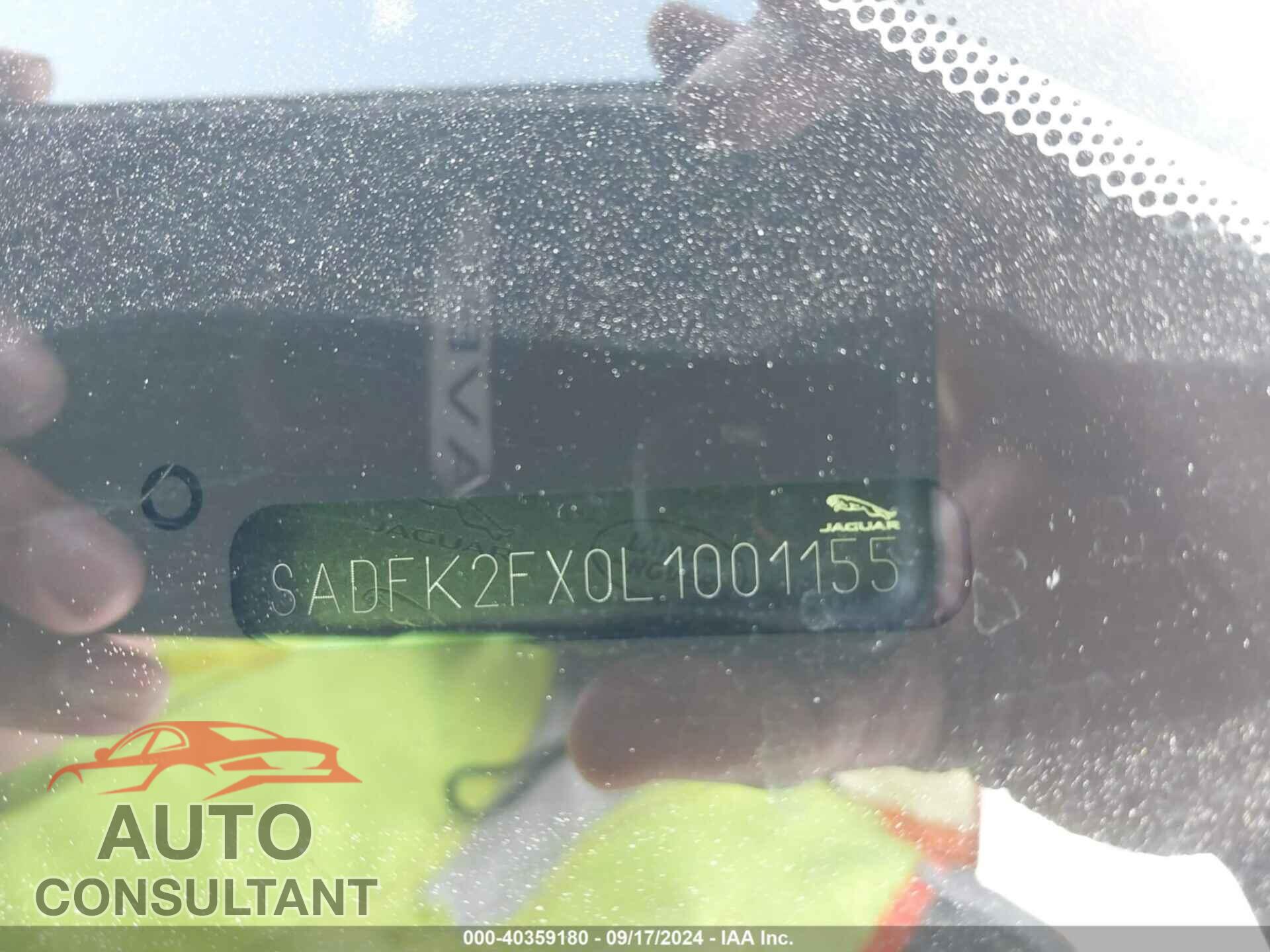 JAGUAR E-PACE 2020 - SADFK2FX0L1001155