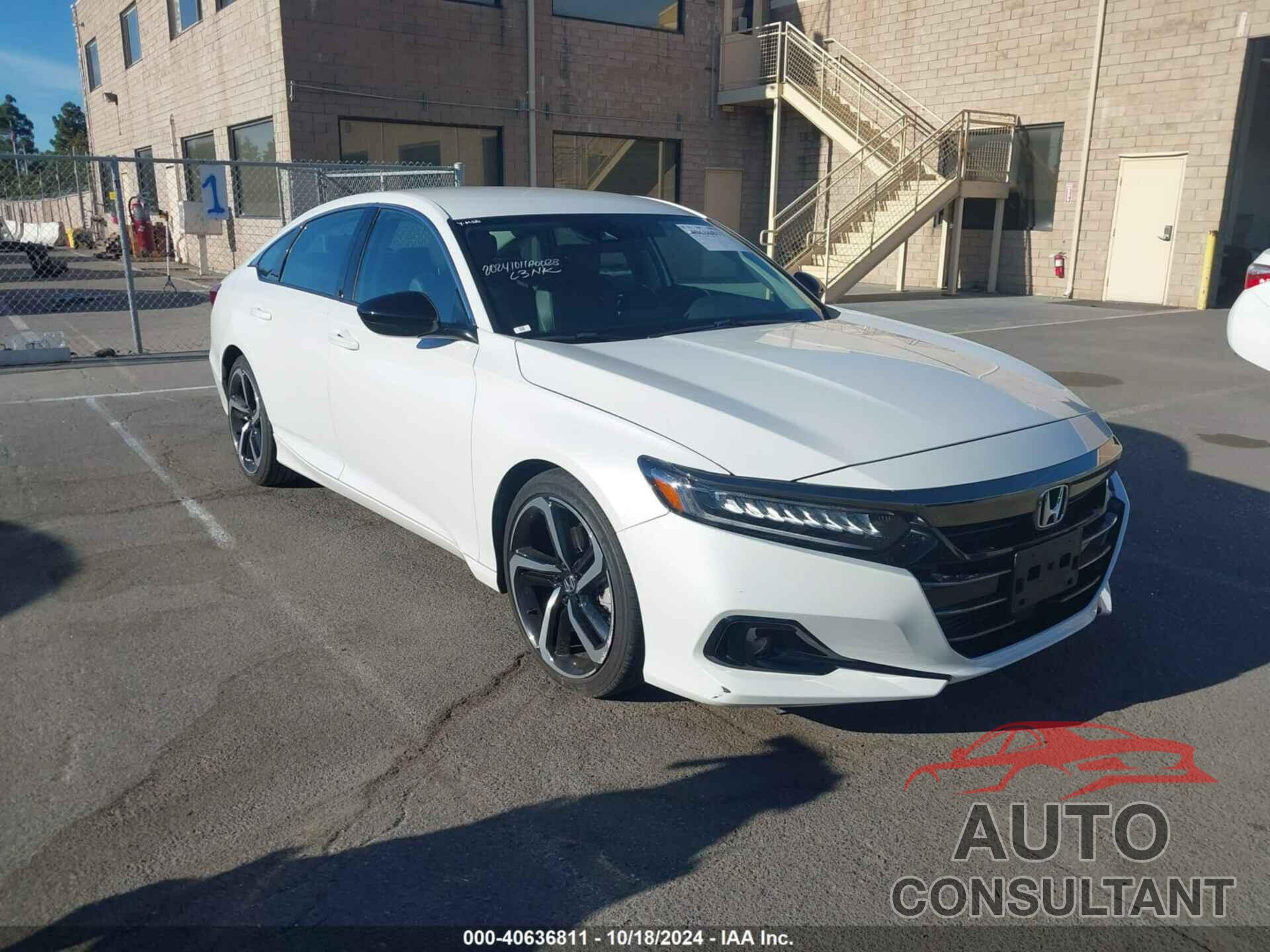 HONDA ACCORD 2021 - 1HGCV1F44MA004942