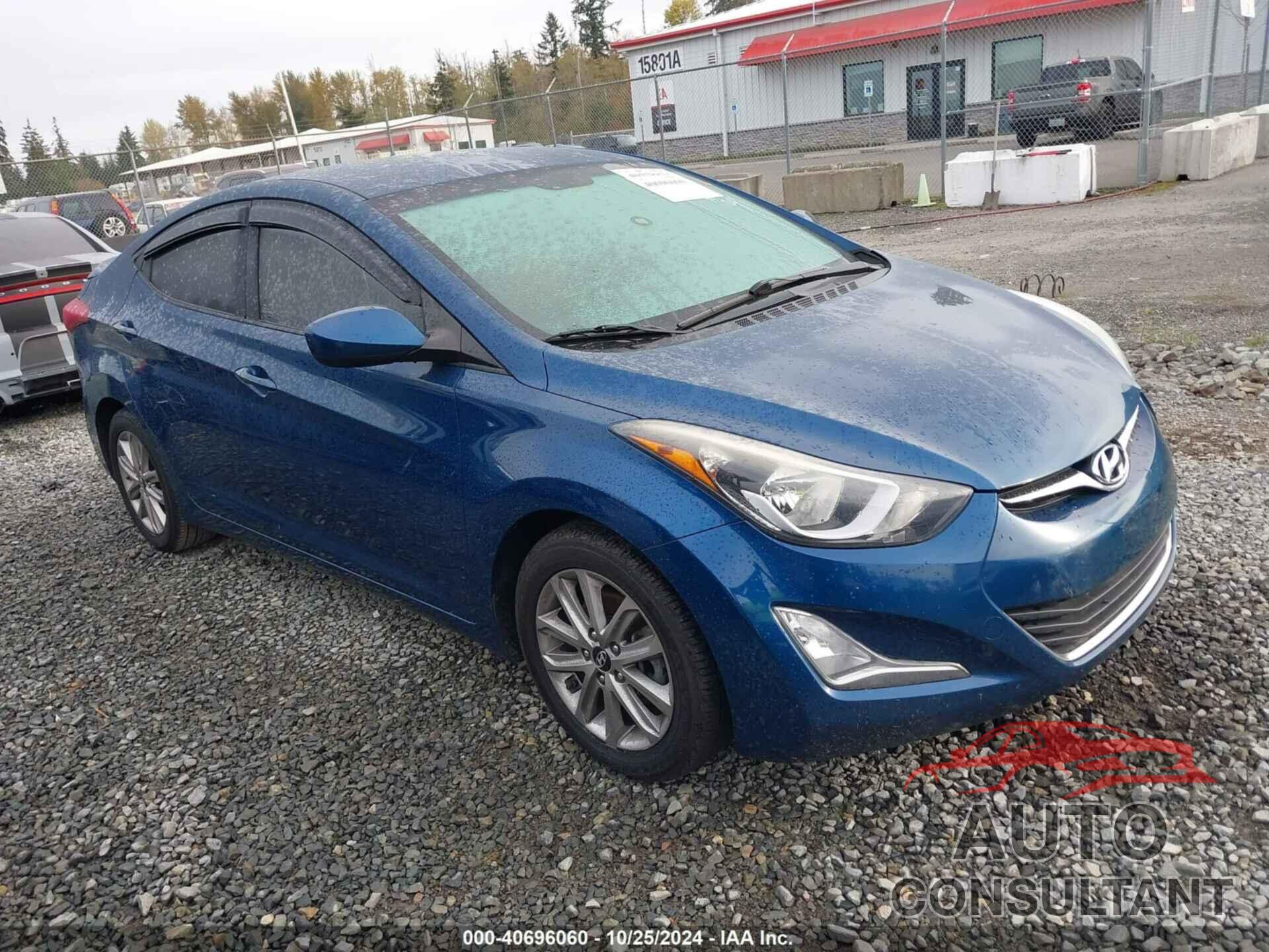 HYUNDAI ELANTRA 2014 - KMHDH4AE3EU054660