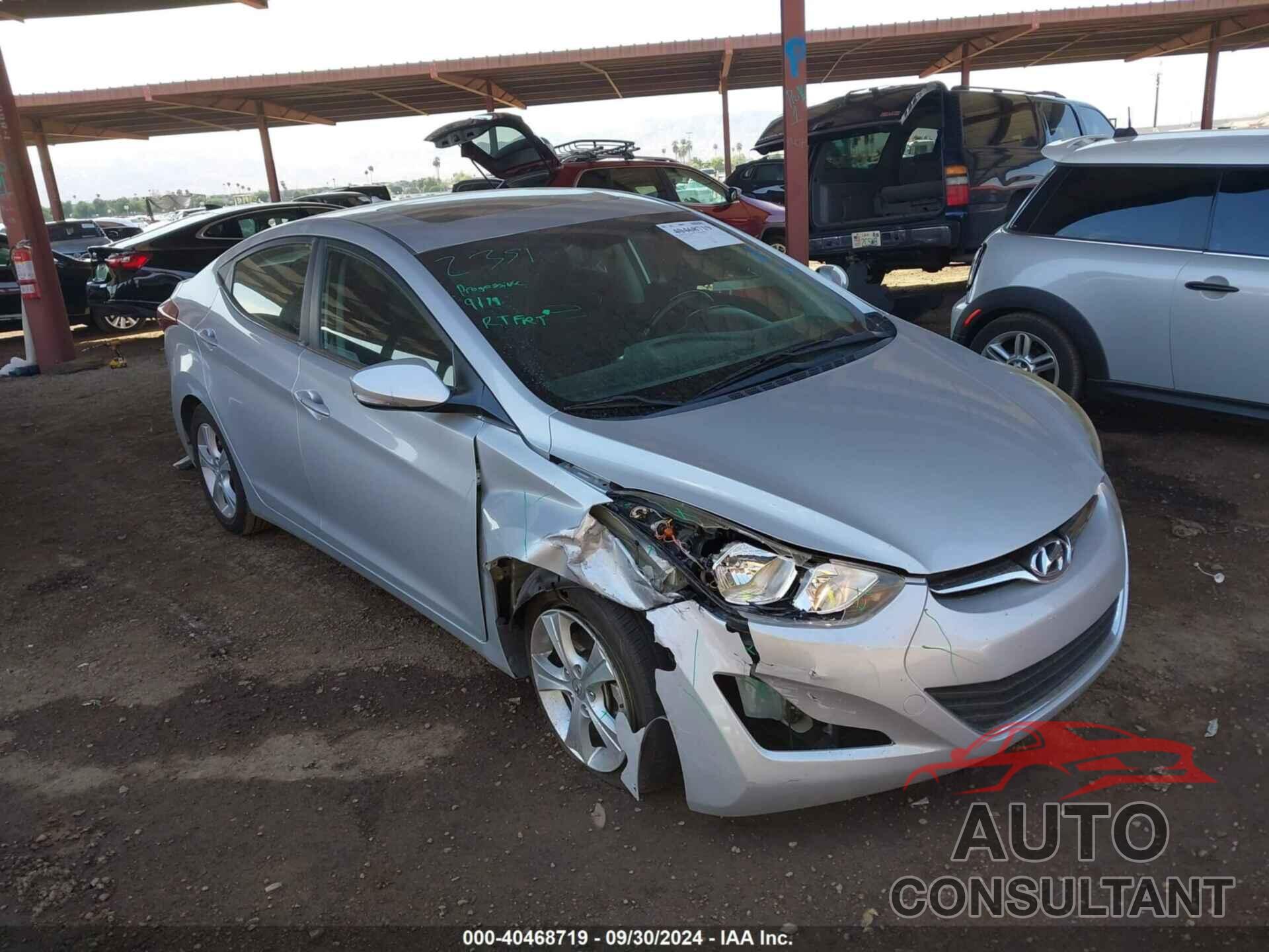 HYUNDAI ELANTRA 2016 - KMHDH4AE0GU579291