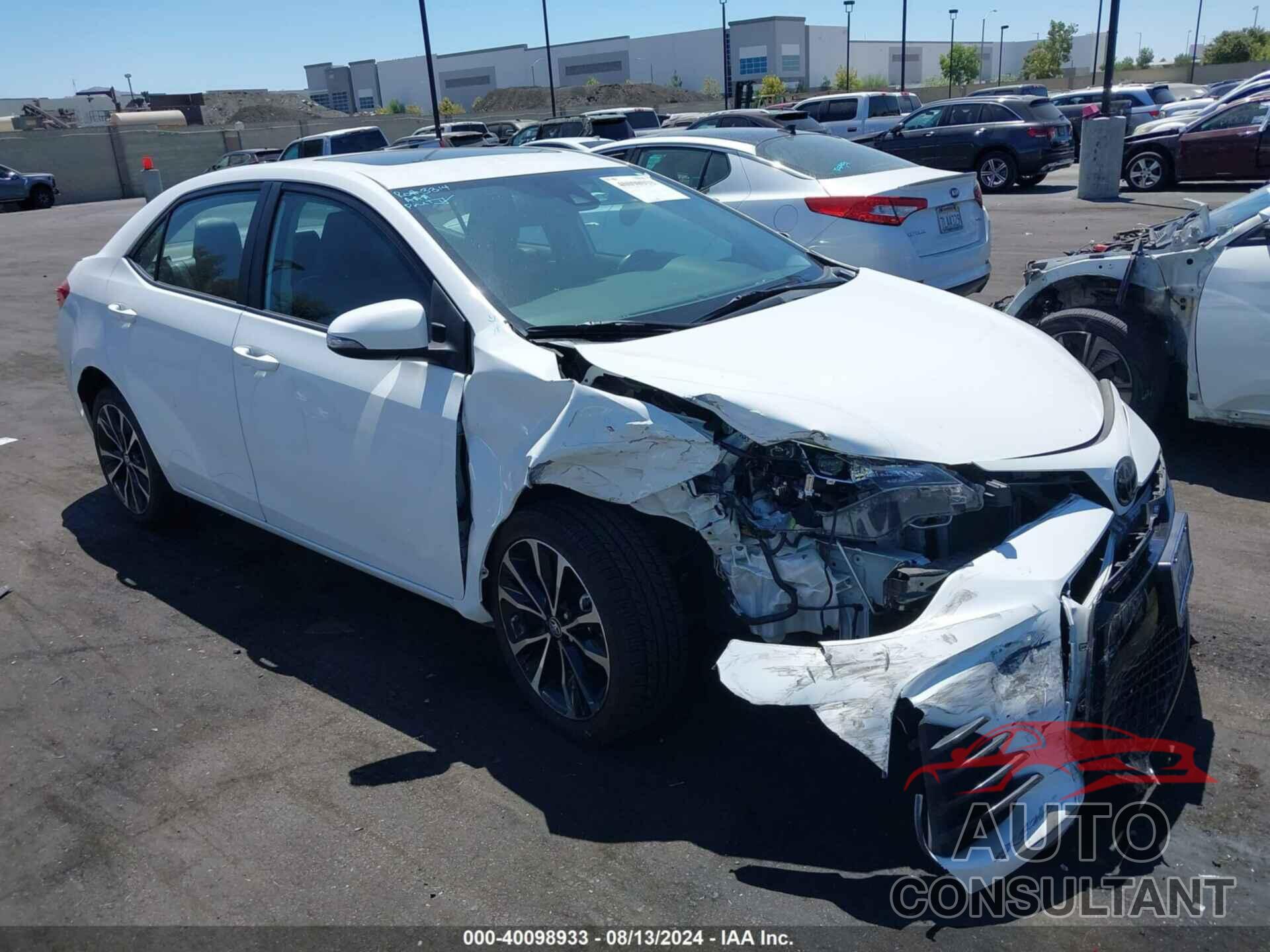 TOYOTA COROLLA 2019 - 5YFBURHE6KP918894